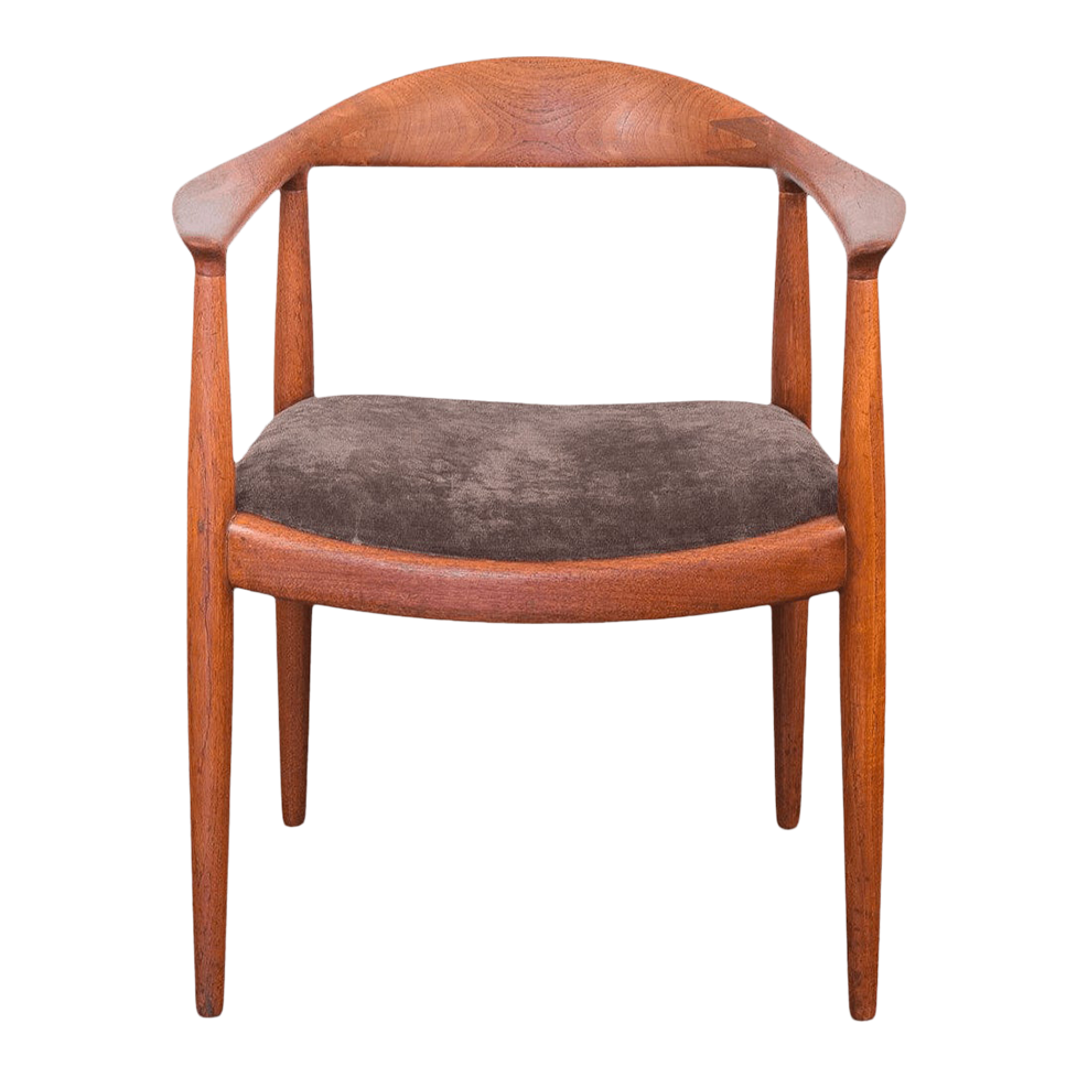 1950s Vintage Hans J Wegner Round Chair Chairish