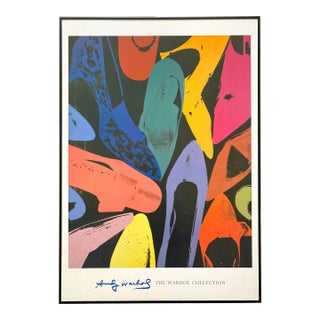 アート・デザイン・音楽 ANDY WARHOL Abstracts Andy Warhol Foundation Vintage Lithograph Print Framed Pop