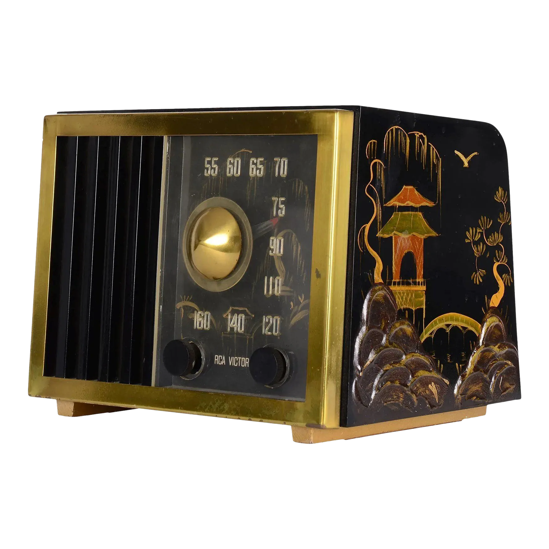 1948 Hand Painted Rca Victor 75-X-17 Tube Radio | Chairish