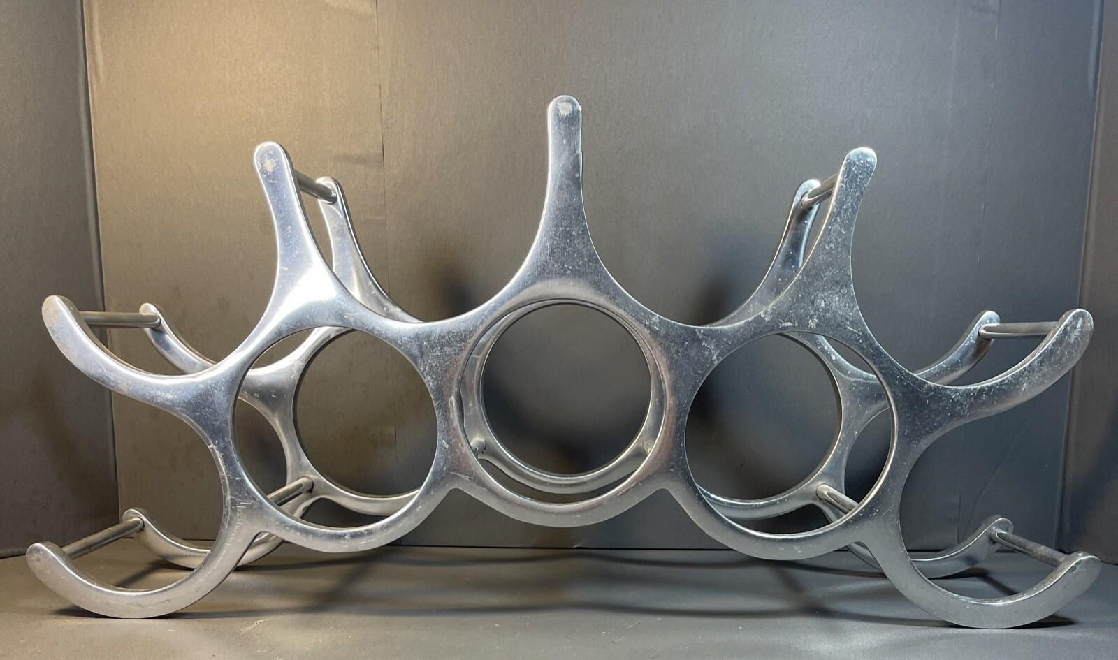 \"Michael Noll\" メタル ワインラック ヴィンテージ オブジェ Michael Noll