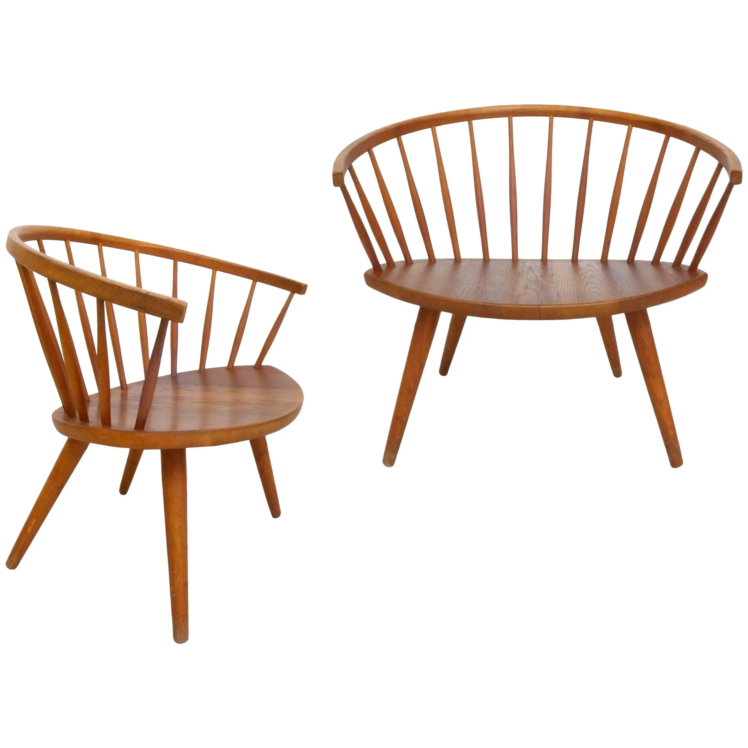 Yngve Ekström 'Arka' Lounge Chairs - a Pair | Chairish