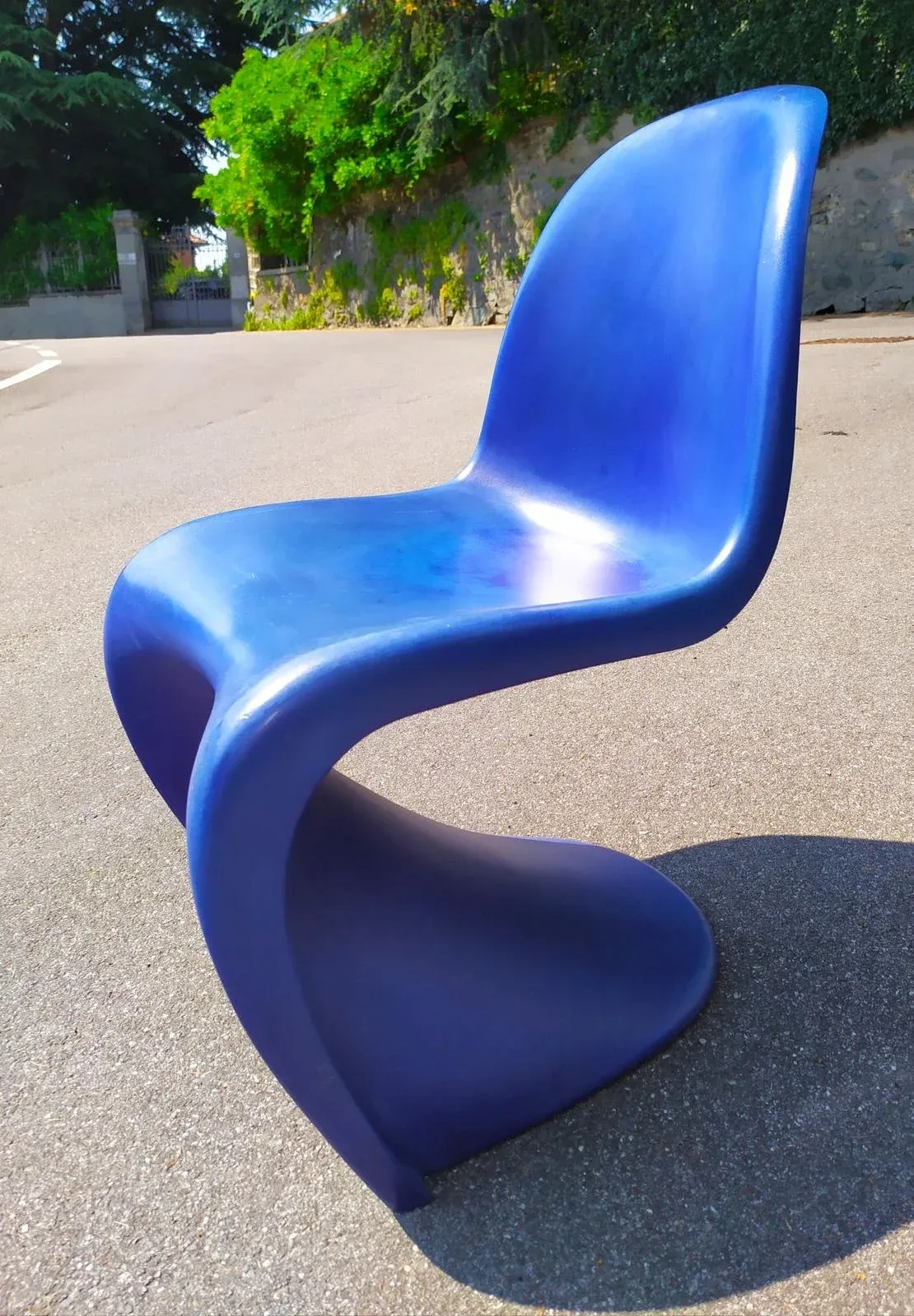 Blue Chair by Verner Panton for Vitra, 1967 | Chairish