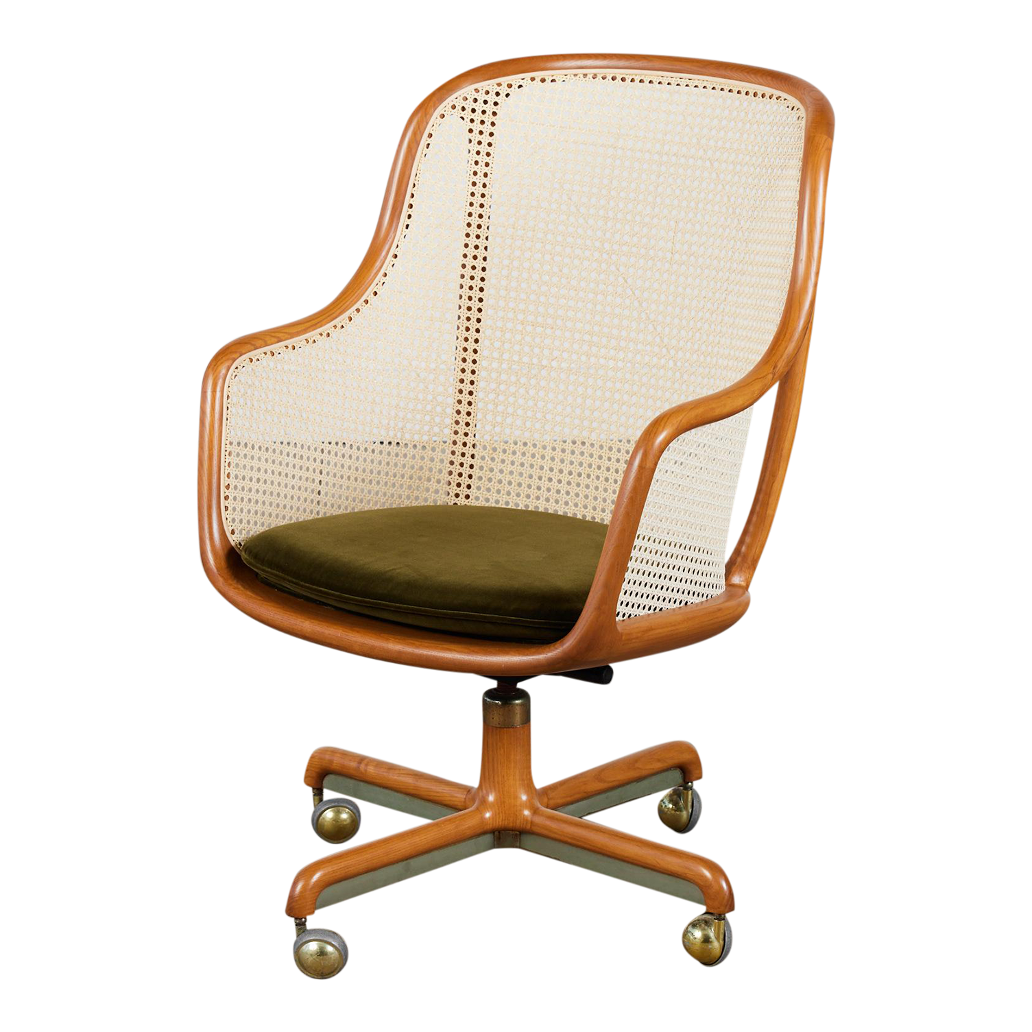 Ward Cane Desk Chair for Brickel Associates Chairish