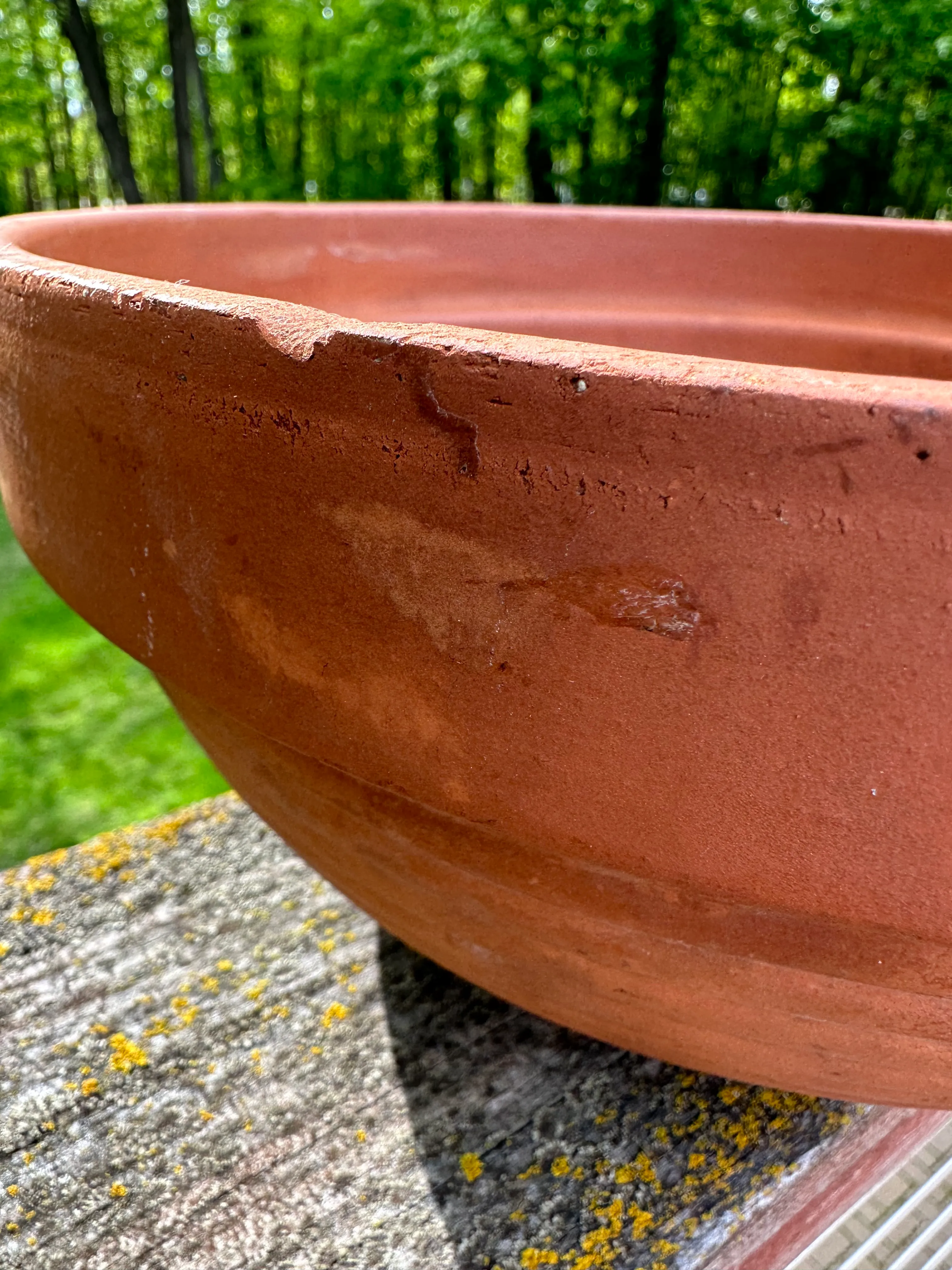 Vintage Italian Terracotta Handmade Clay Planter | Chairish