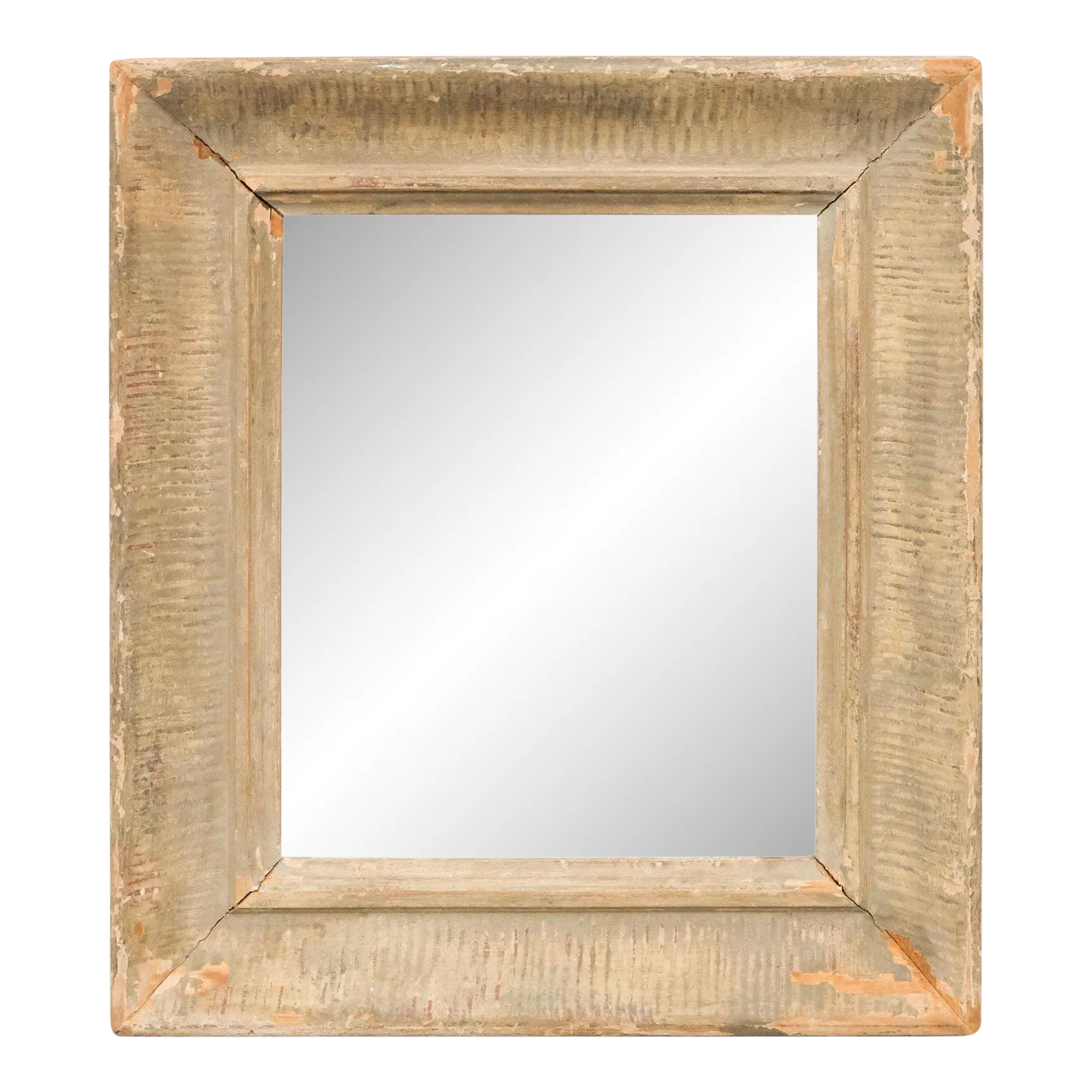 American Modernist Paint Decorated Wood Picture Frame Circa 1940