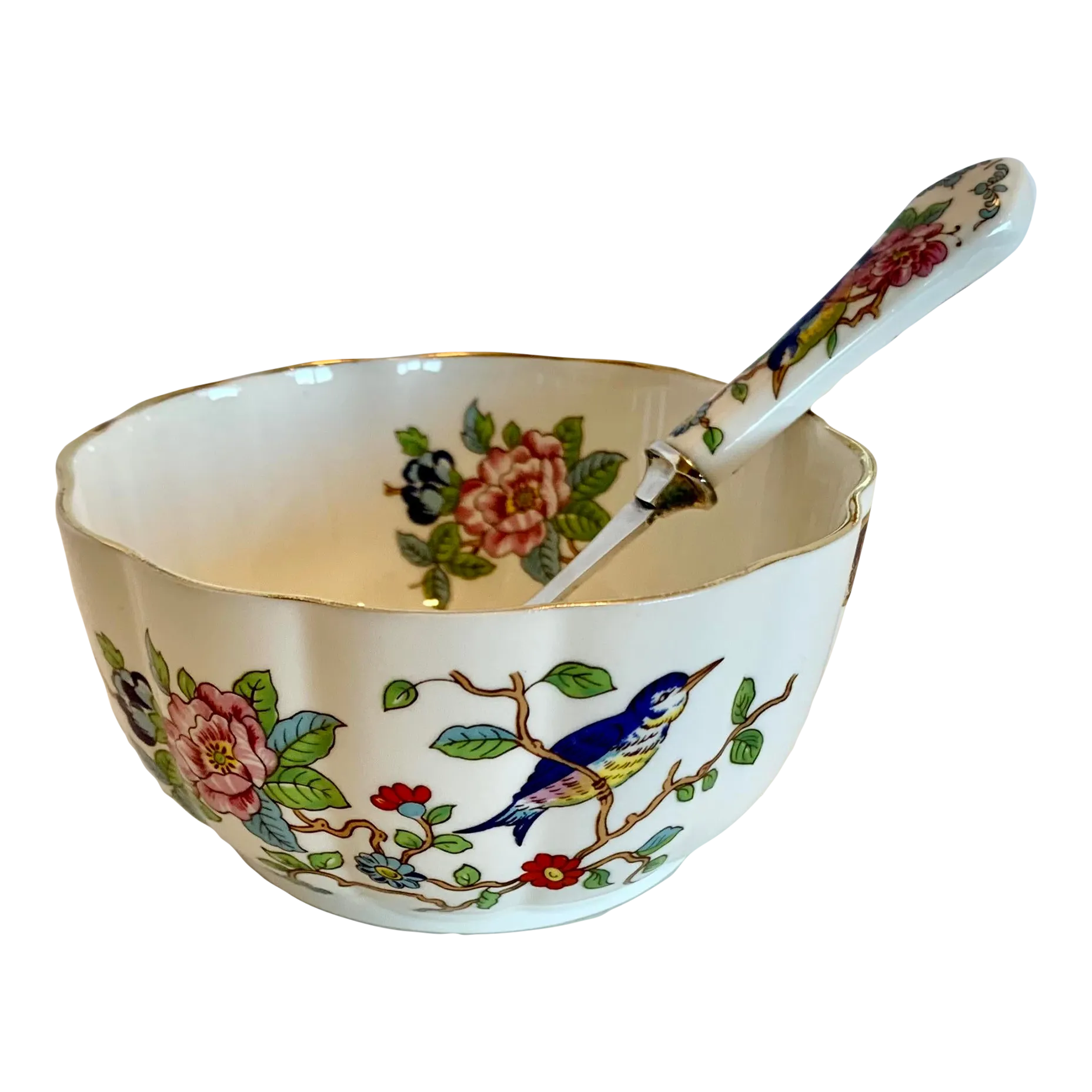 Vintage Aynsley China Small Serving Bowl With Matching