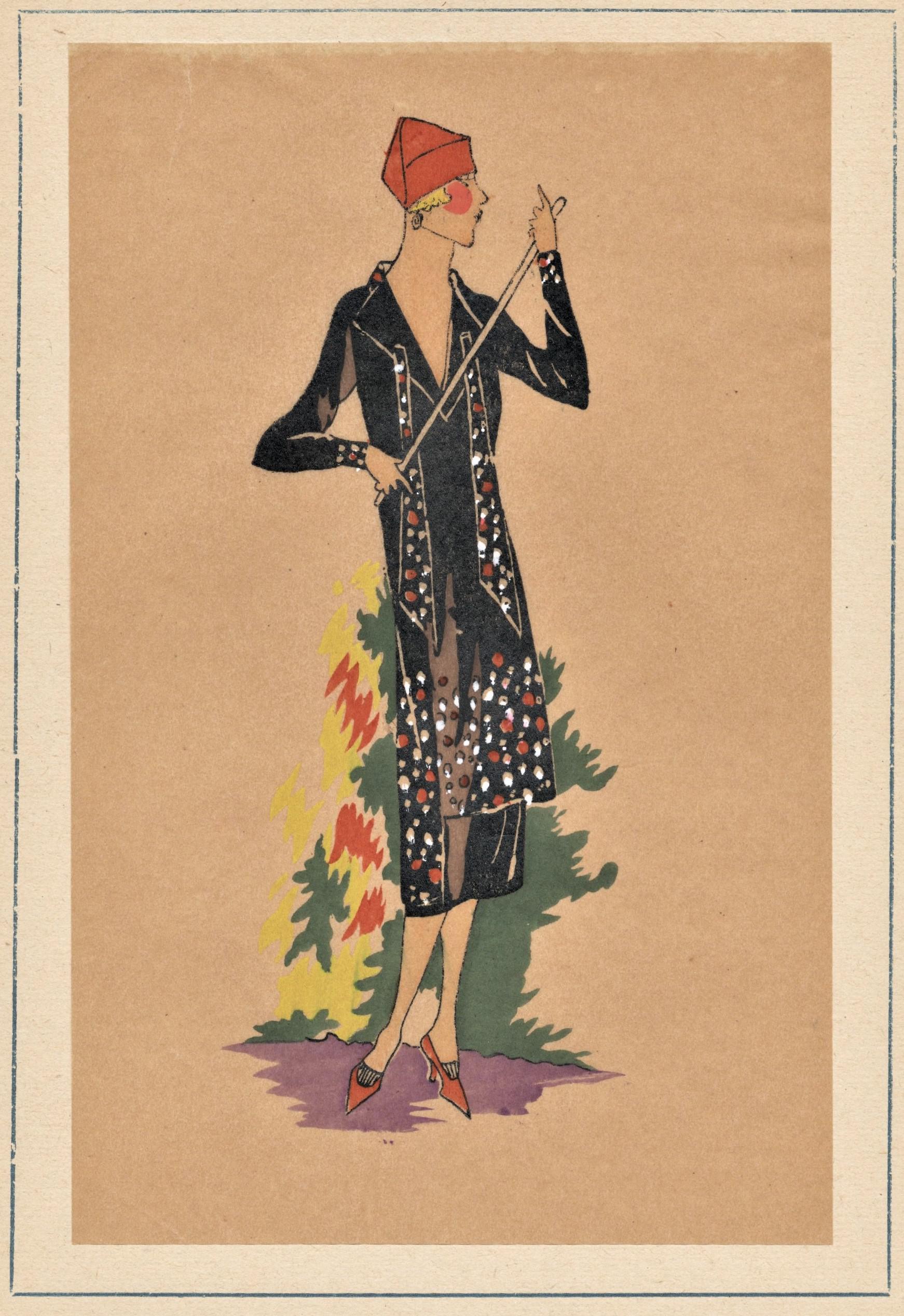 French Art Deco Fashions in Pochoir Prints from the 1920s