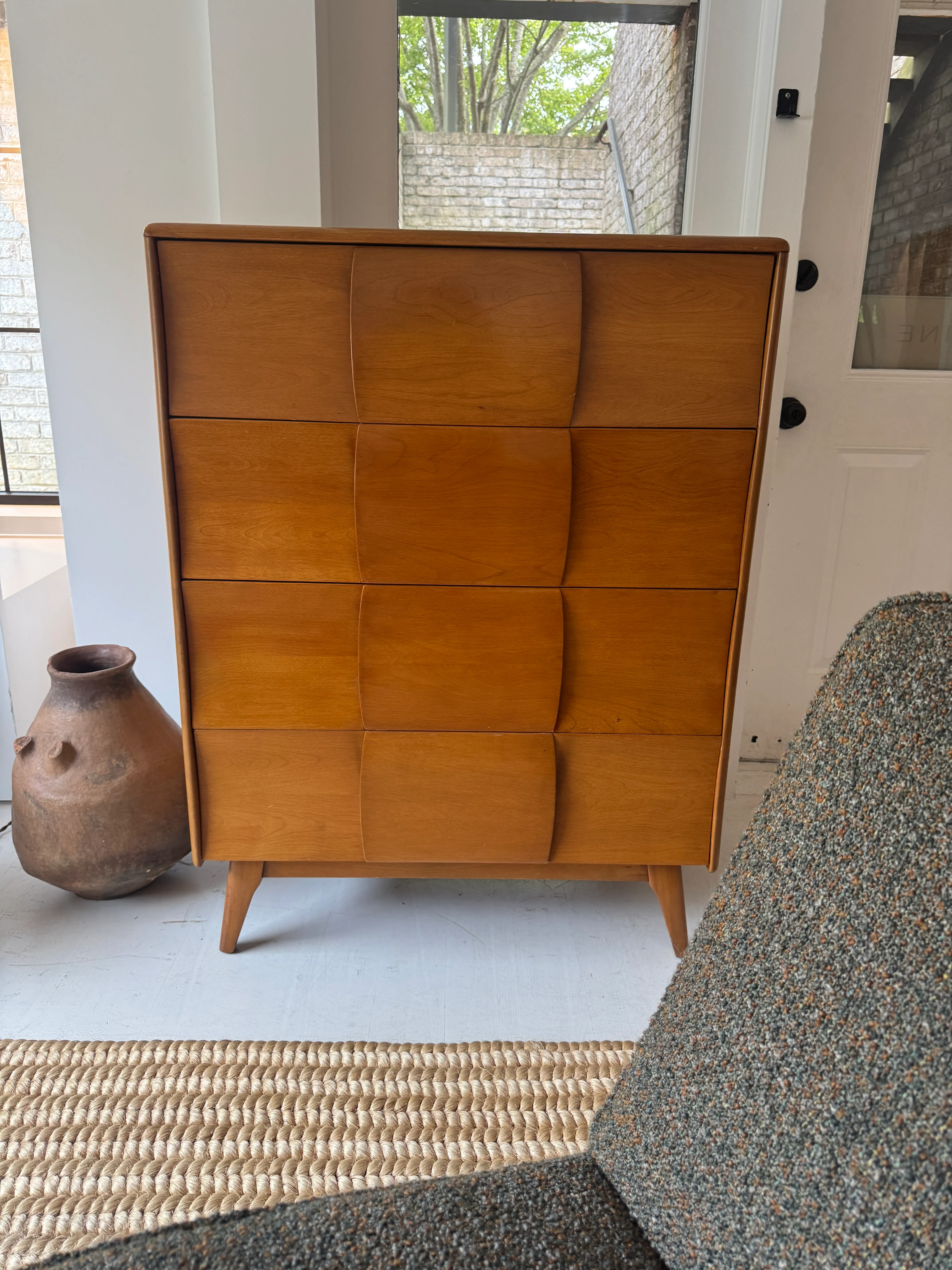 vintage tallboy dresser Chippendale Highboy Vintage Heritage Tallboy Dresser Brutalist