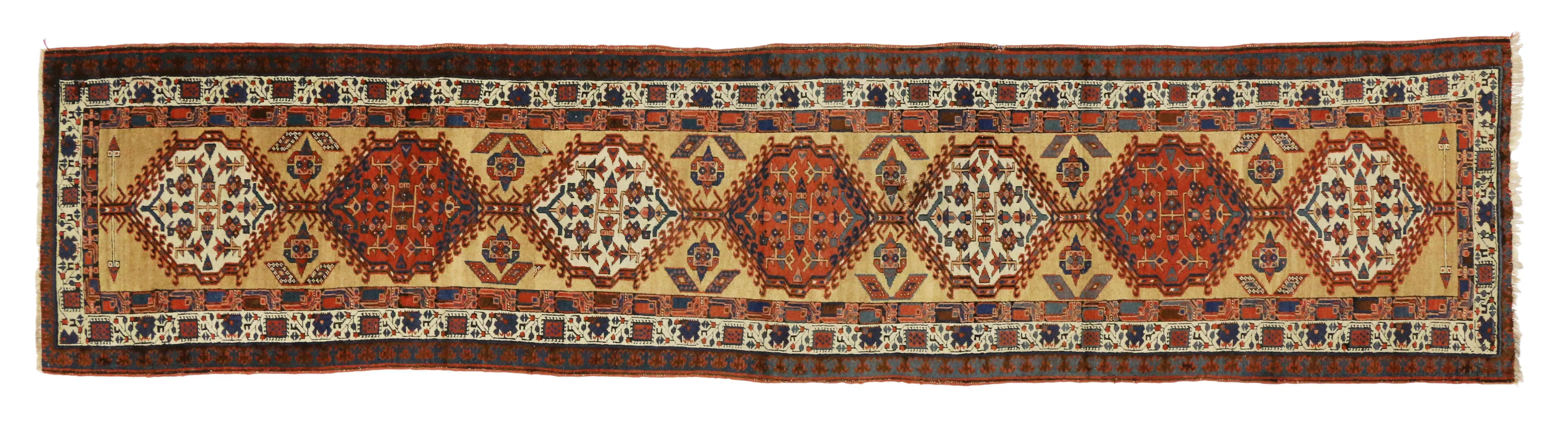 Early 20th Century Antique Persian Sarab Runner - 3′3″ × 14′3″