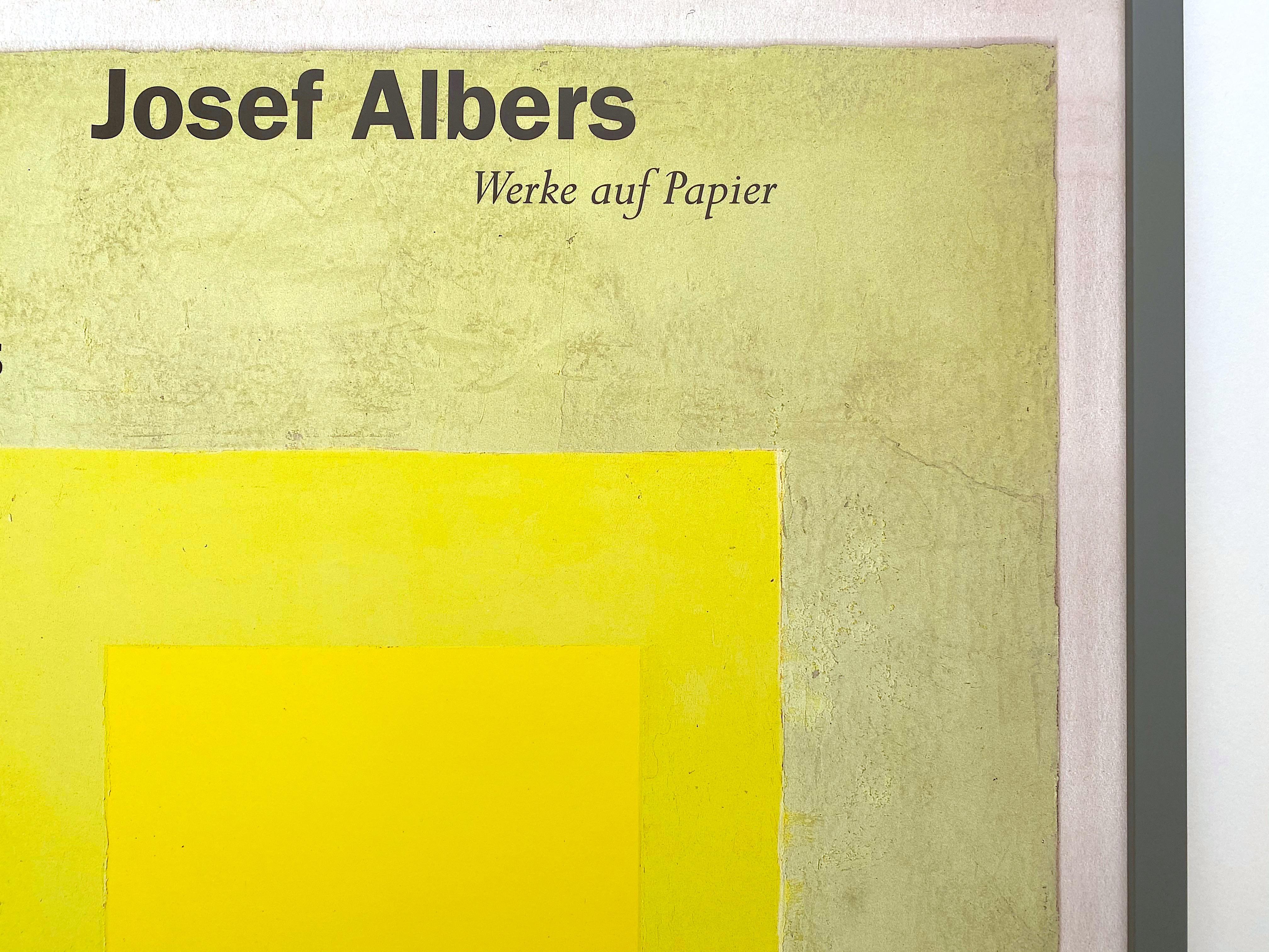 Josef Albers Vintage 1998 Lithograph Print Bauhaus Museum