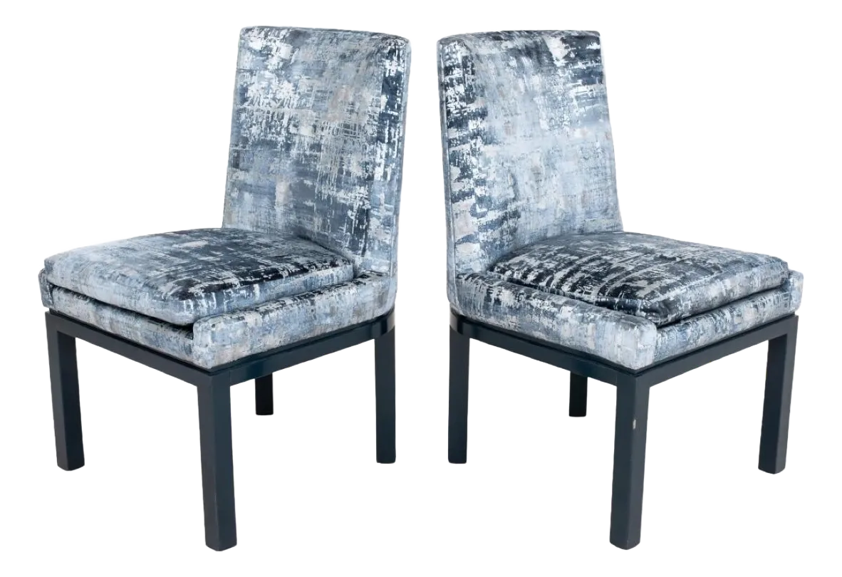 Pair of Vladimir Kagan 7311 Key Side Dining Chairs Chairish