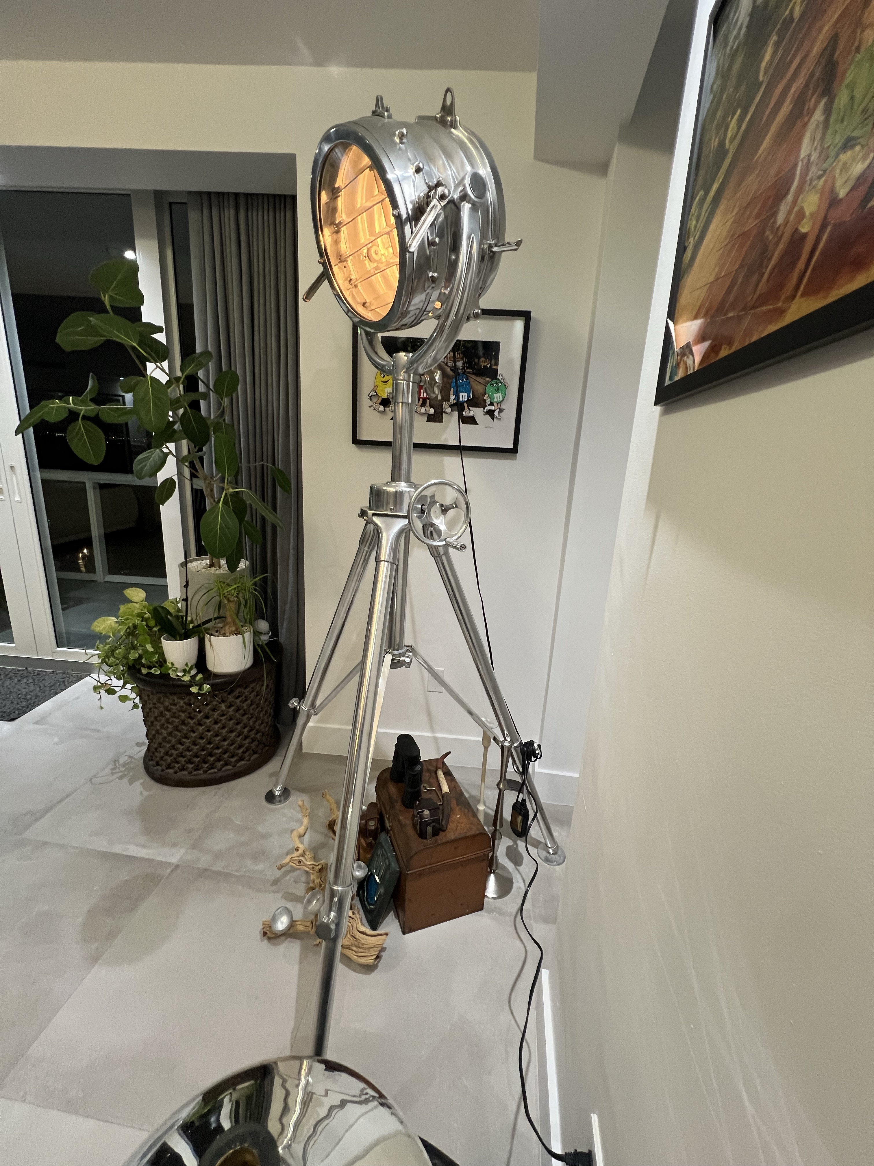 Restoration Hardware Nautical Royal Master Search Light Floor Lamp