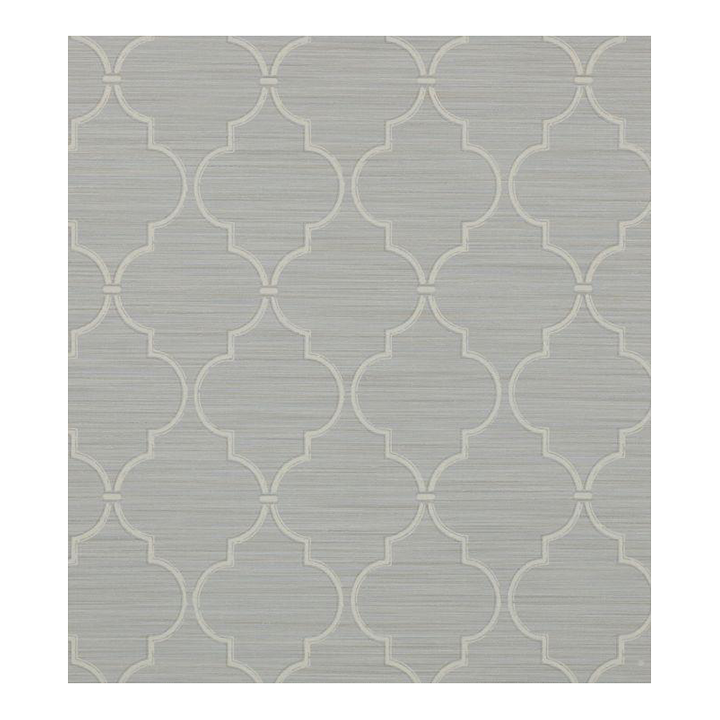 Kenton Trellis Wallpaper Silver Sample Chairish