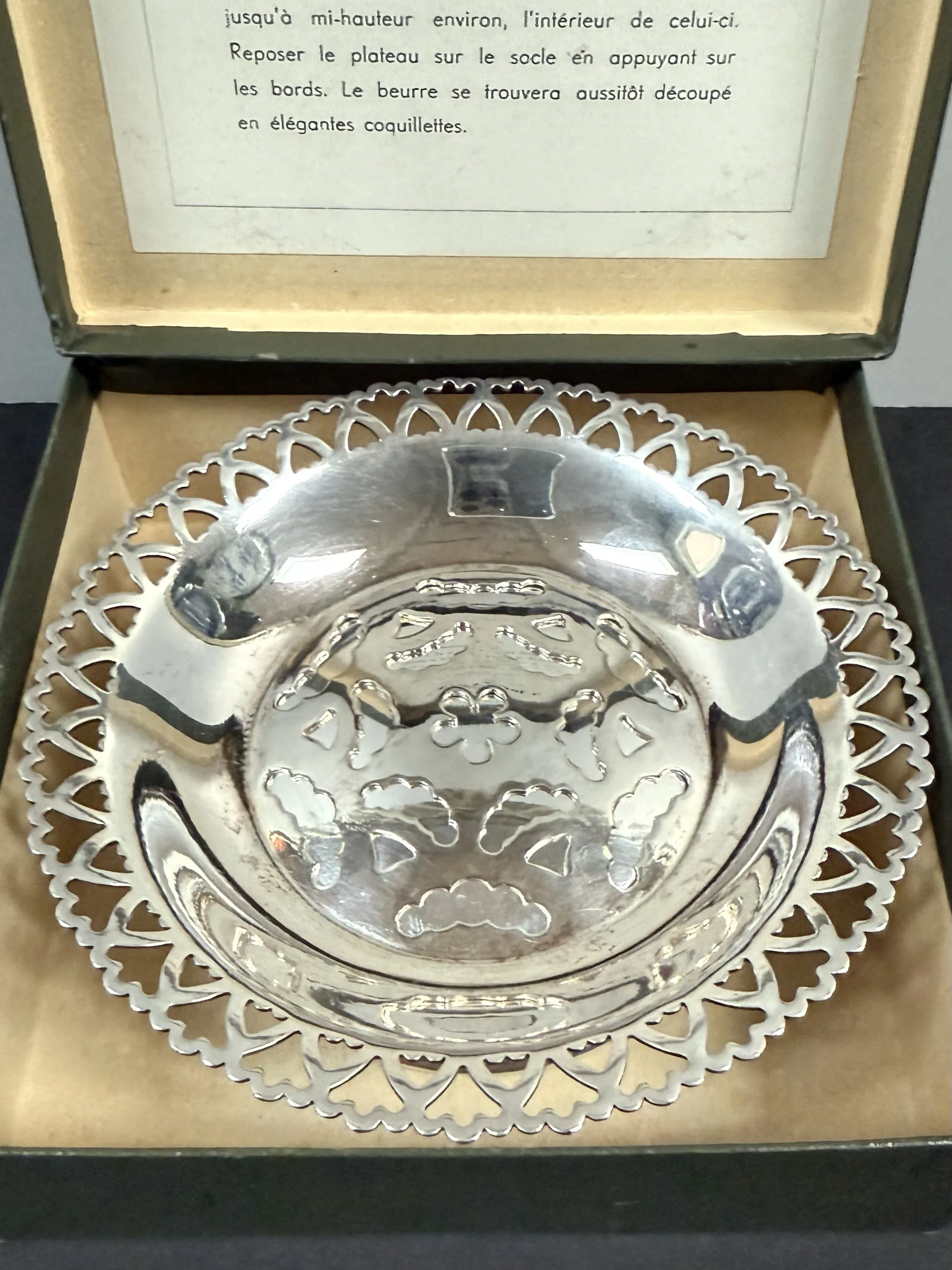 Corbell Silver Company　ビンテージ　バターディッシュ Corbell Silver Company ビンテージ バターディッシュ