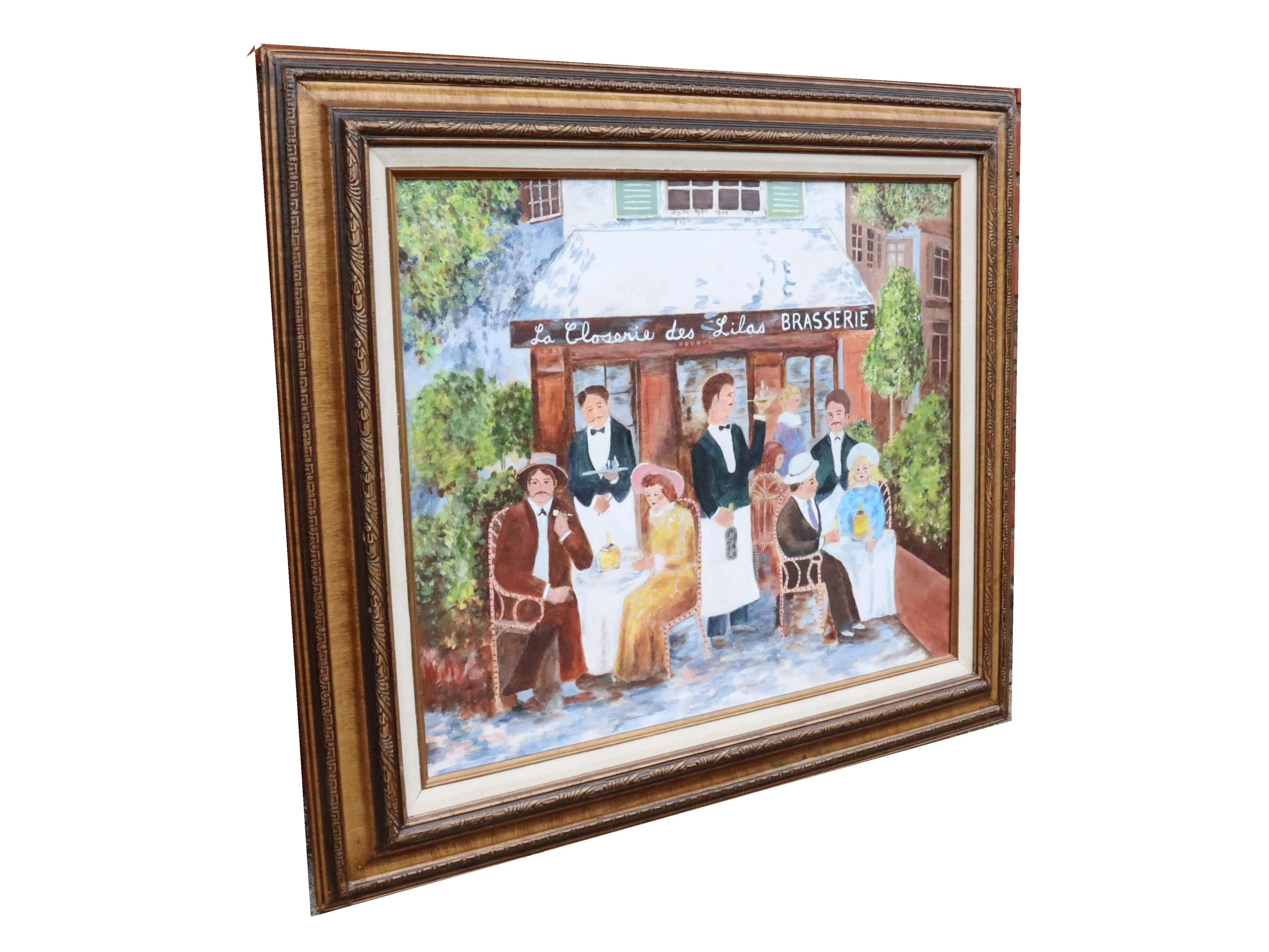 La Closerie Des Lilas Apres Guy Buffet Oil on Canvas | Chairish