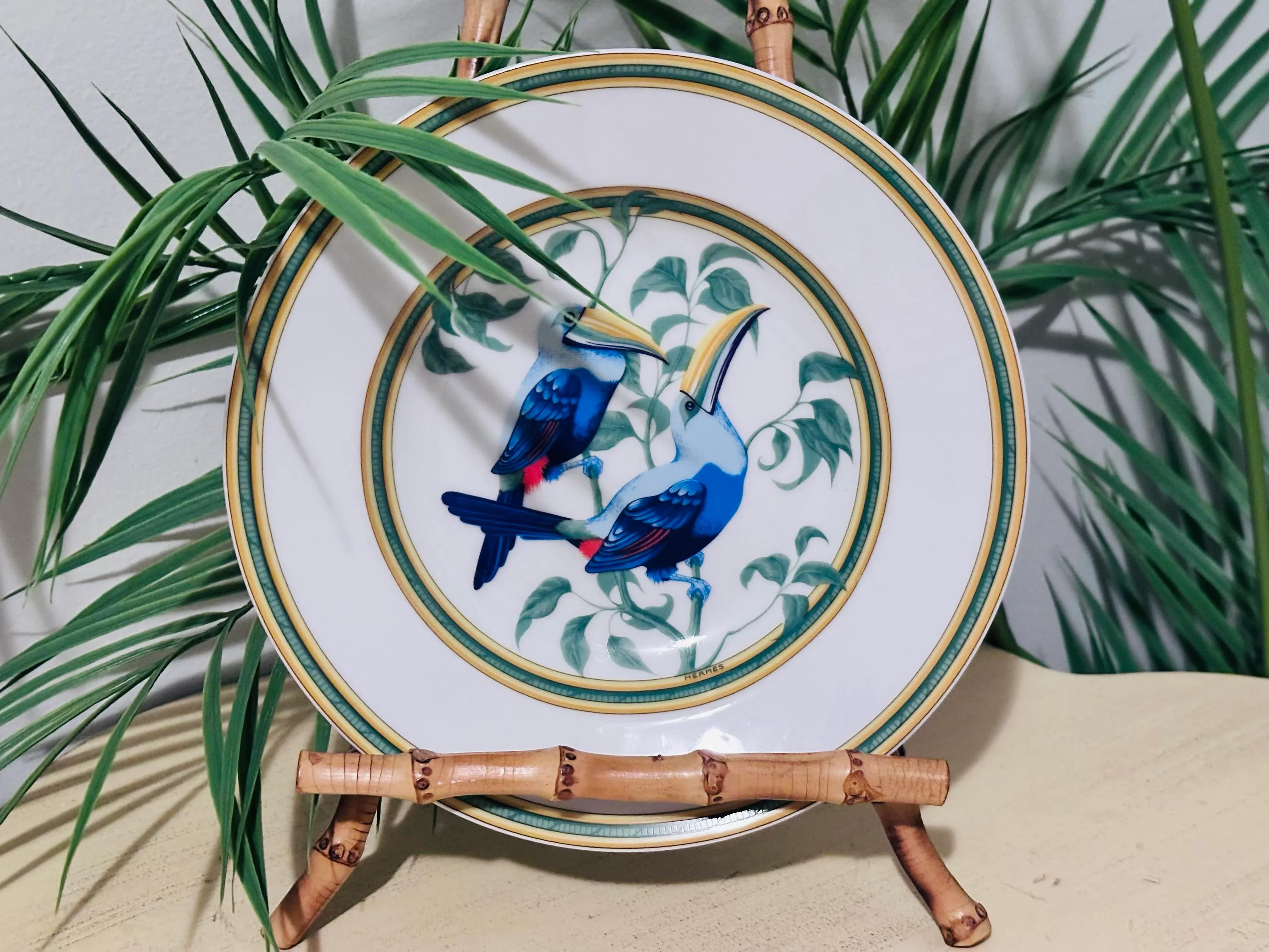 Vintage Hermès Toucan Porcelain Bowl | Chairish