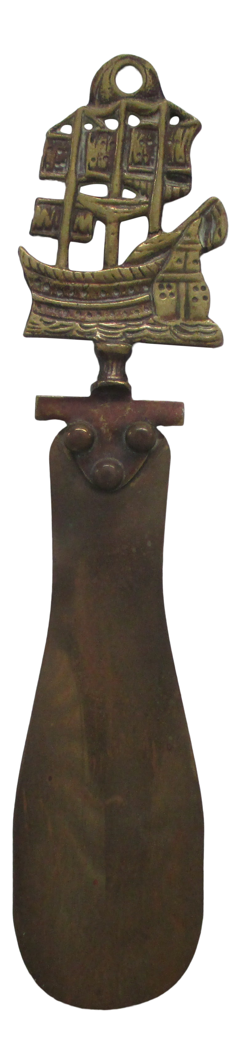 brass shoe horns long handles on Vintage Brass Shoe Horn With Sailboat Detail On The Top Chairish