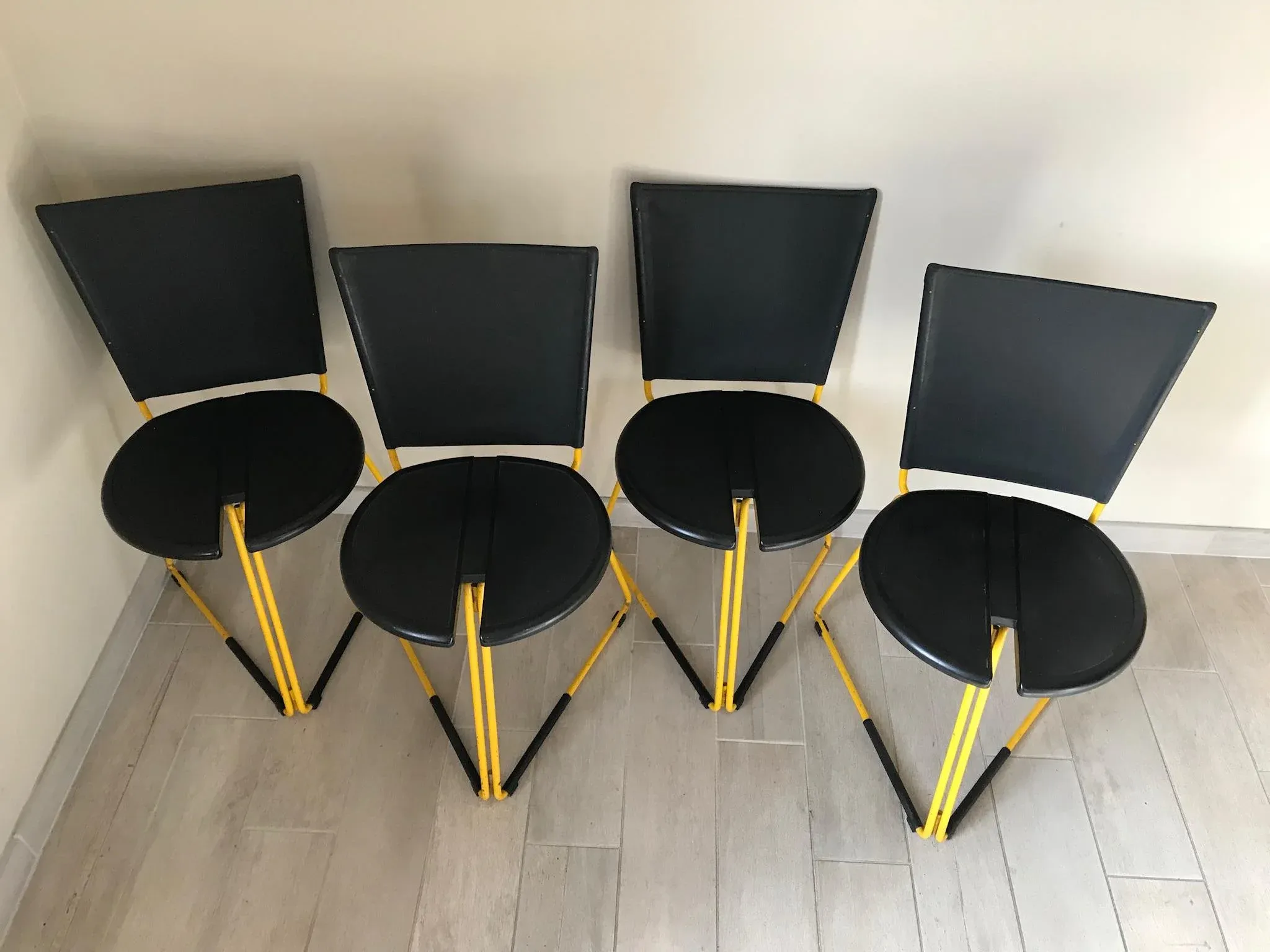 Terna Chairs by Gaspare Cairoli for Seccose, 1985, Set of 4