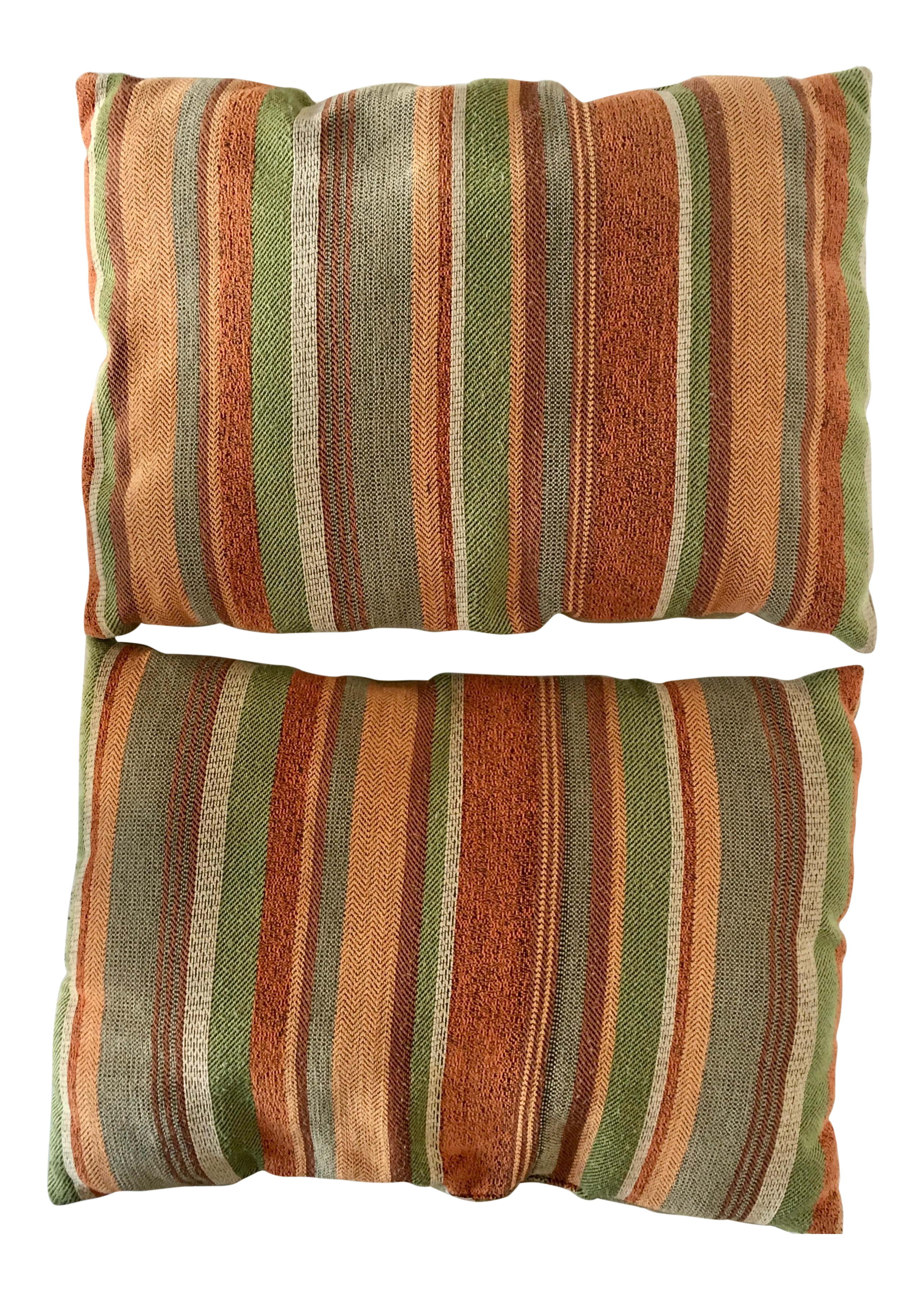 Vintage Earth Tone Accent Pillows A Pair Chairish