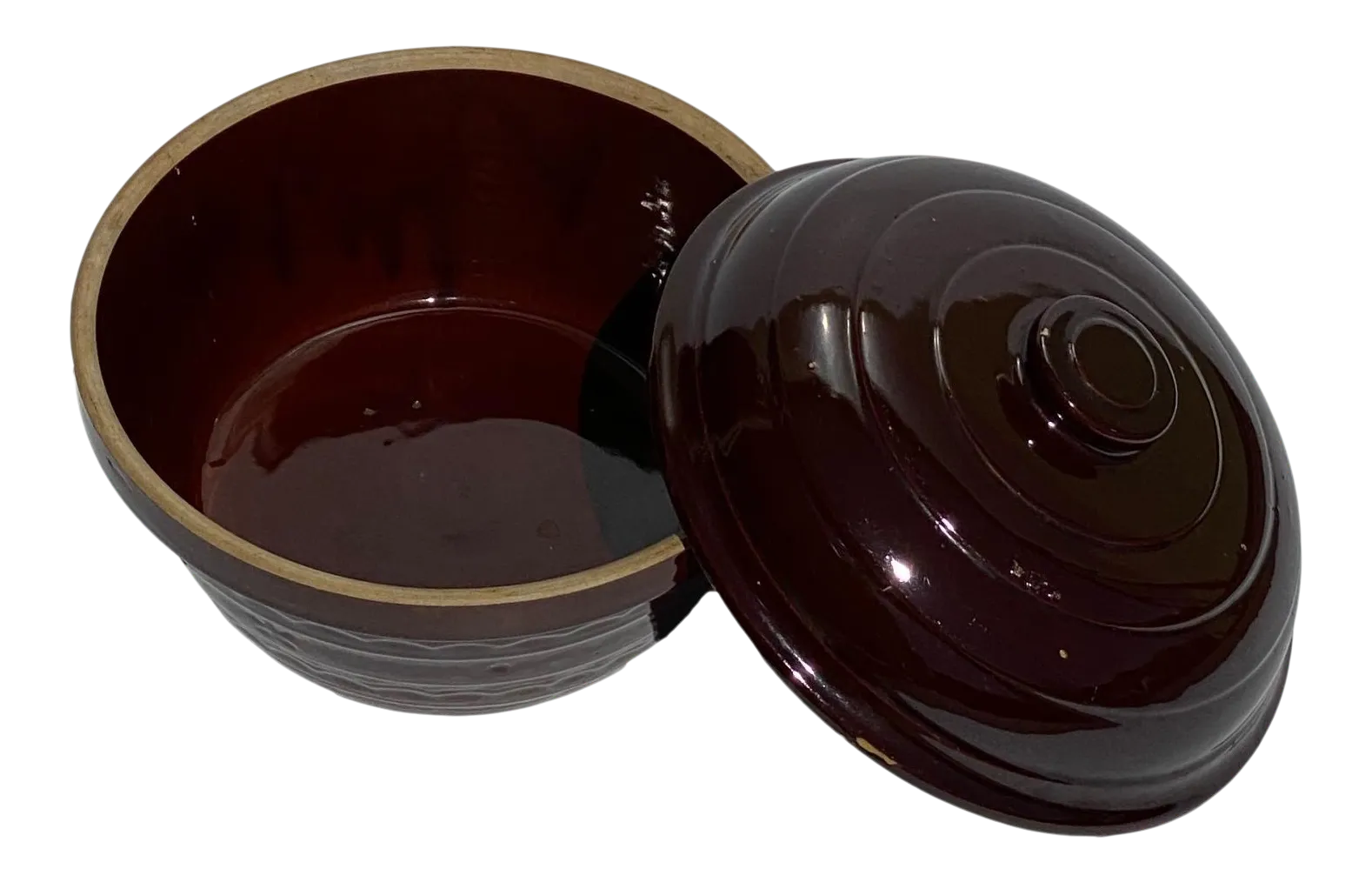 Mid 20th Century MarCrest Oven Proof Stoneware Daisy & Dot Covered