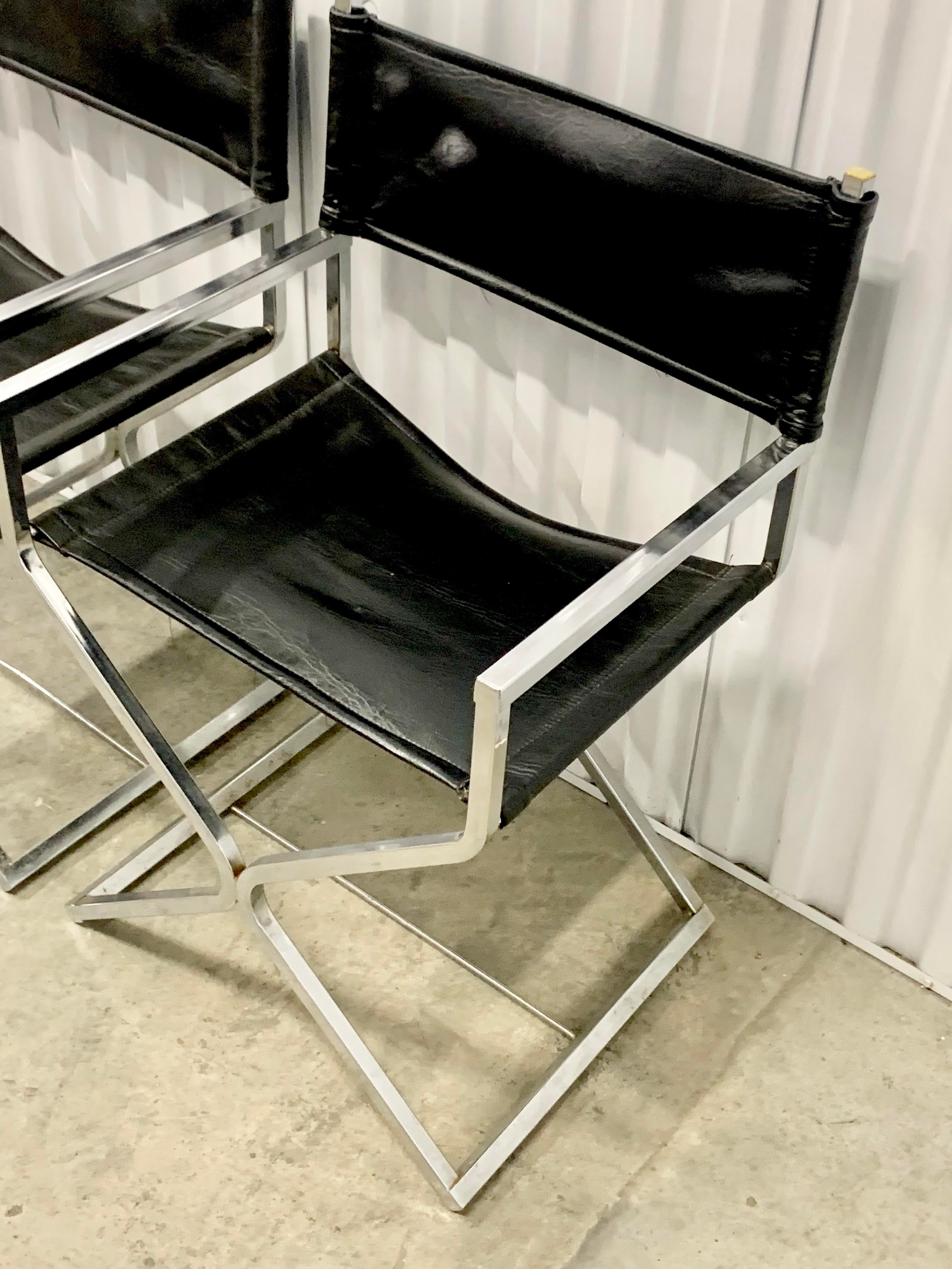 Faux leather directors chair new arrivals