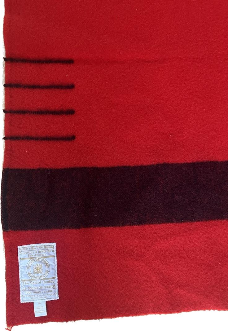 Early 20th Century Hudson s Bay Point Blanket Hbc Point Blanket Chairish