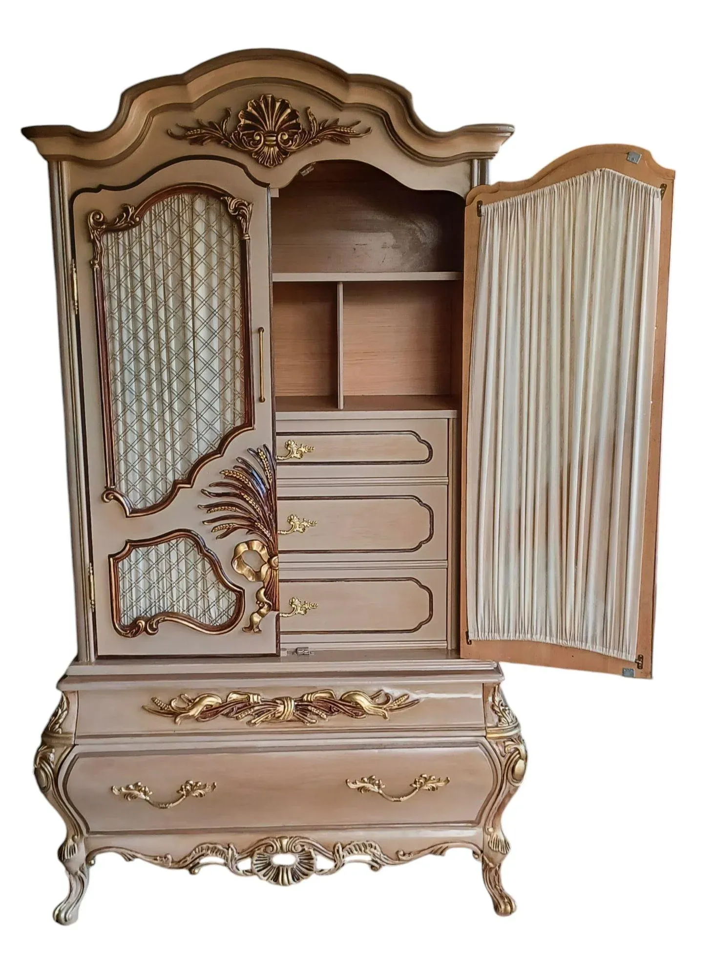 1960s Hollywood Regence Armoire by Glen Traditions