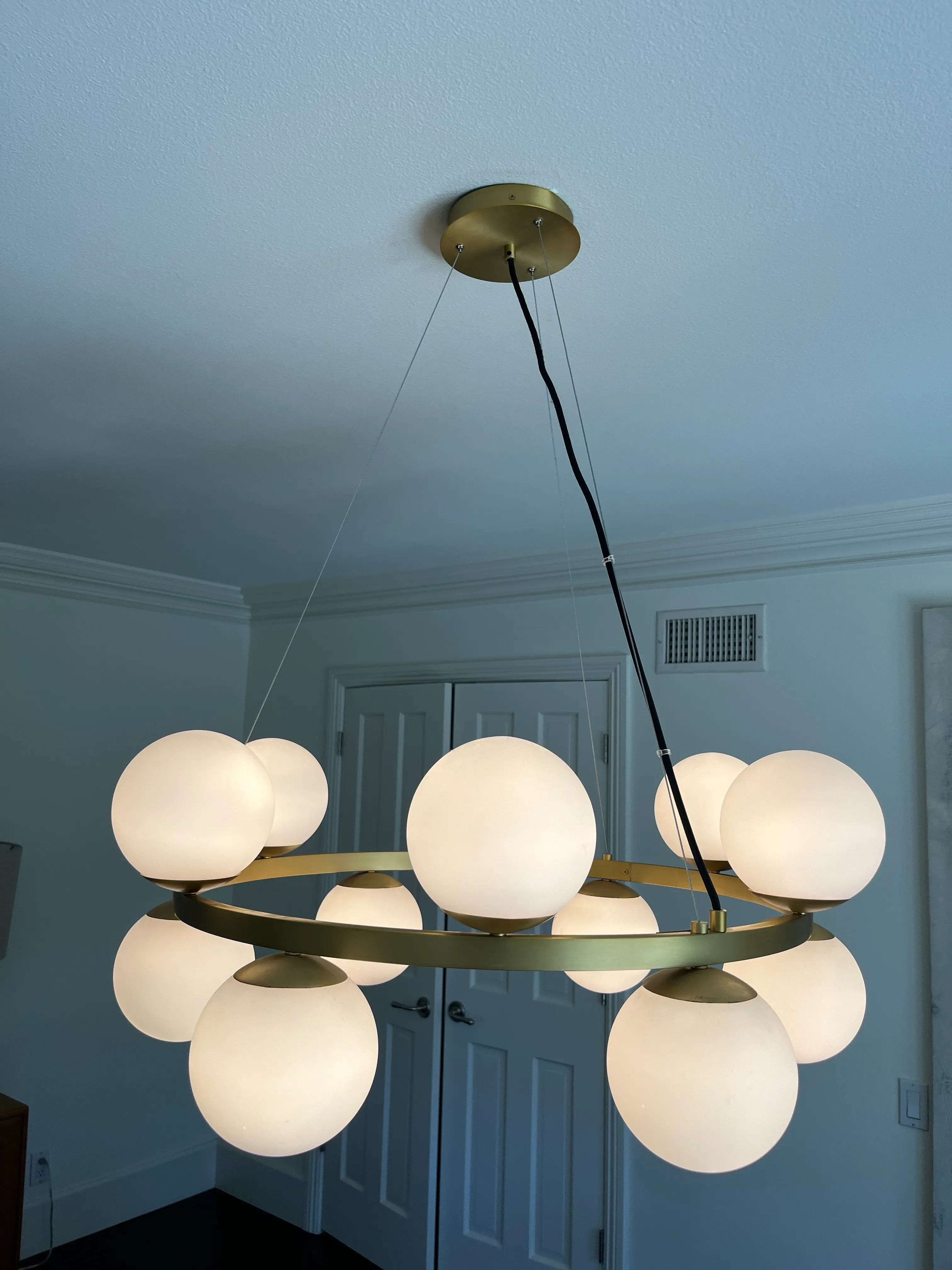 MENARD EMBELLIR サンプル　12個 Brass Fluted Chandelier
