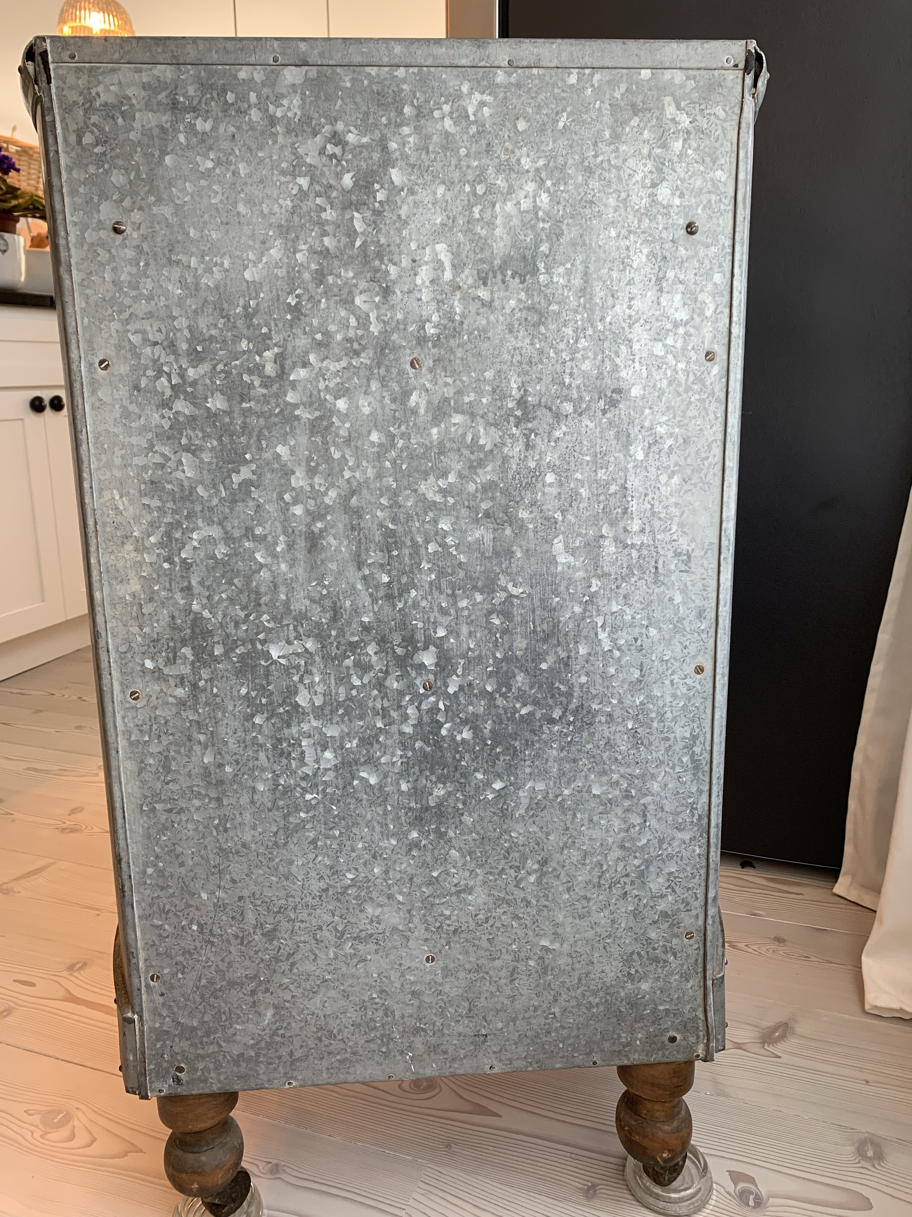 Antique Farmhouse Galvanized Zinc Ice Box | Chairish