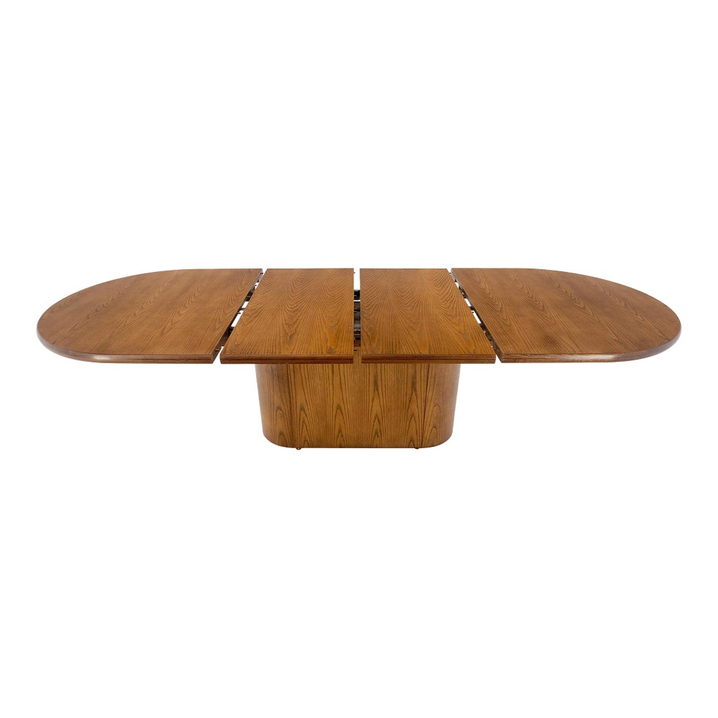 Racetrack Table Pedestal Ubud Racetrack Dining Table ModShop