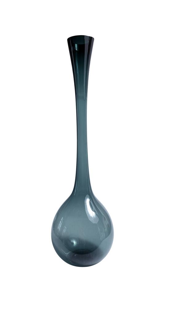 Large Scandinavian Glass Floor Vase attributed to Gullaskruf