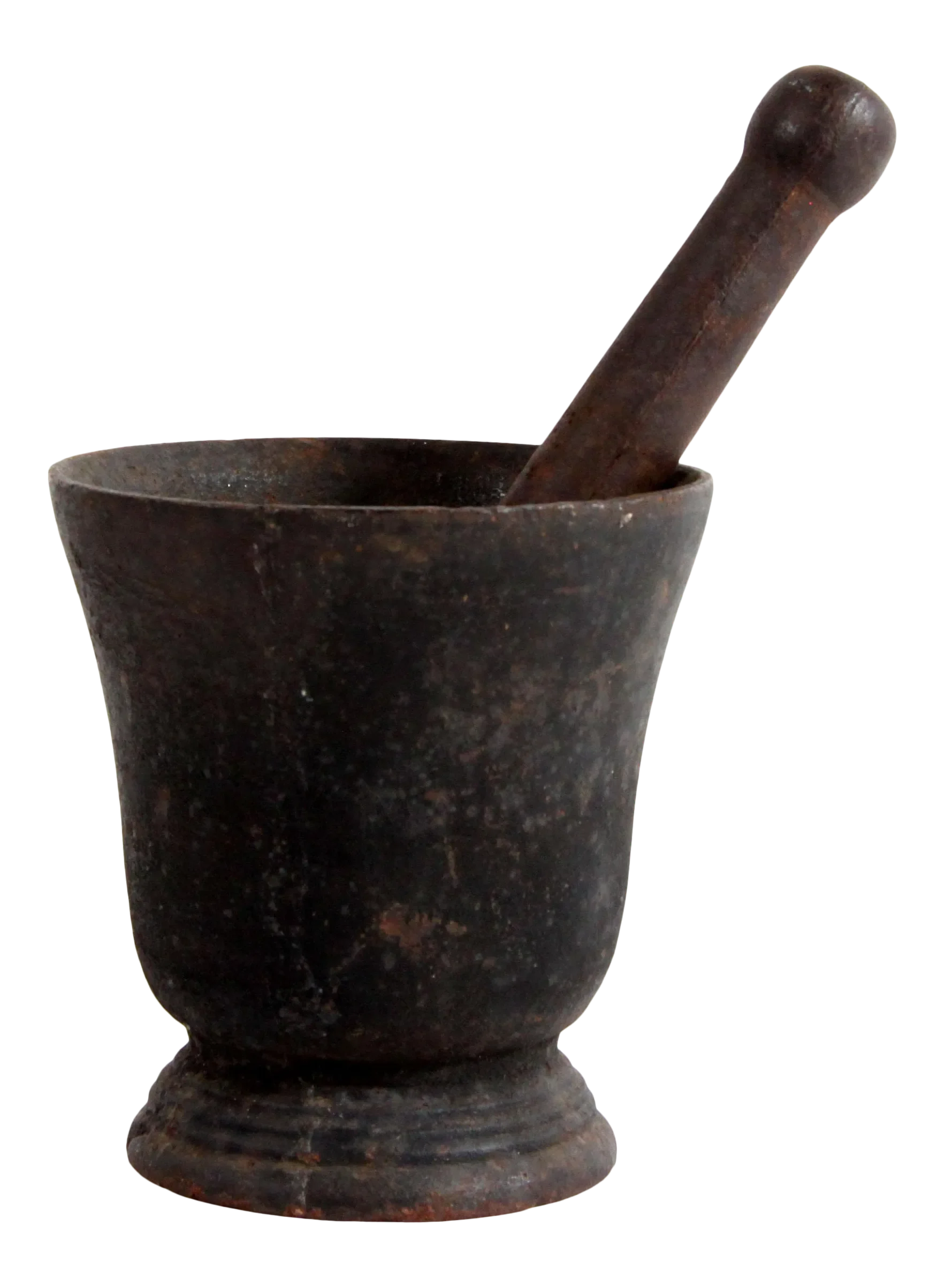 Antique 1800's Cast Iron Mortar & Pestle Chairish