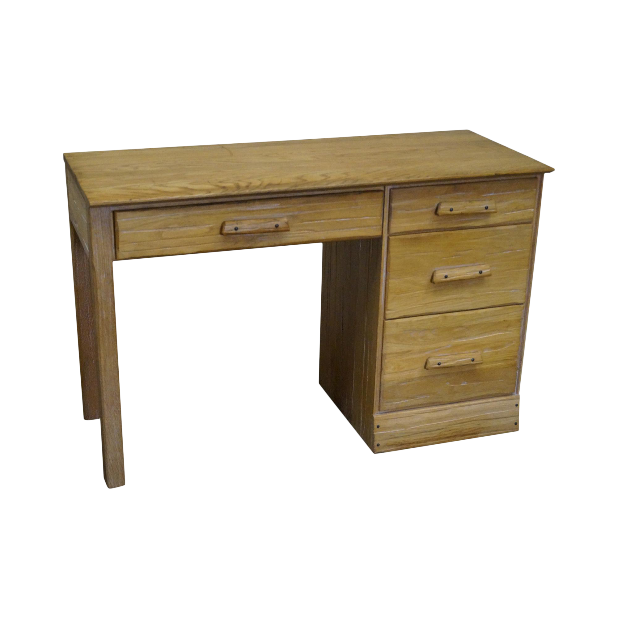Brandt Ranch Oak Rustic Southwest Style Writing Desk (A) Chairish