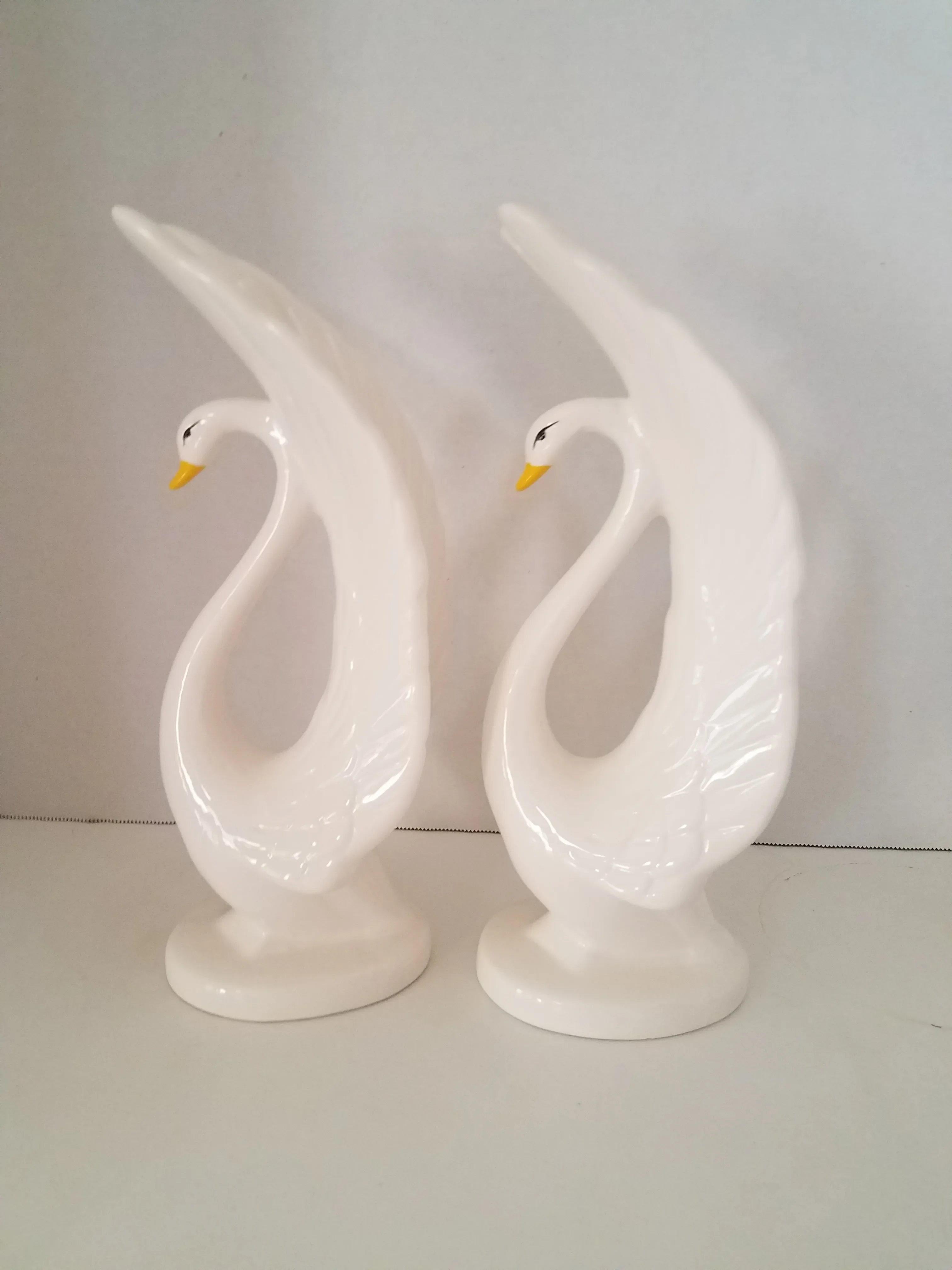 【美品】 Swans 2nd LP Vtg. Vintage Mid Century Pair of 2 Brass Swans Extra Large