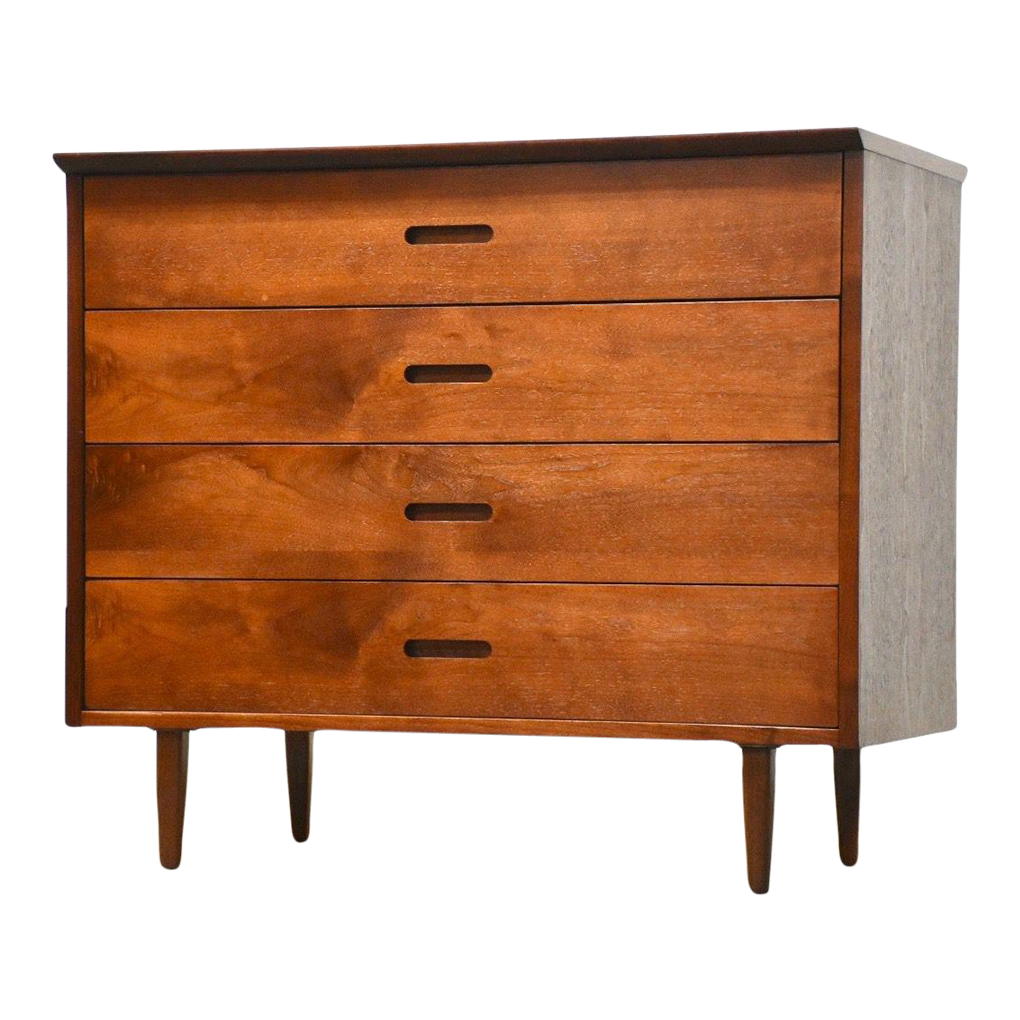 Walnut Mid Century Dresser Chest Chairish