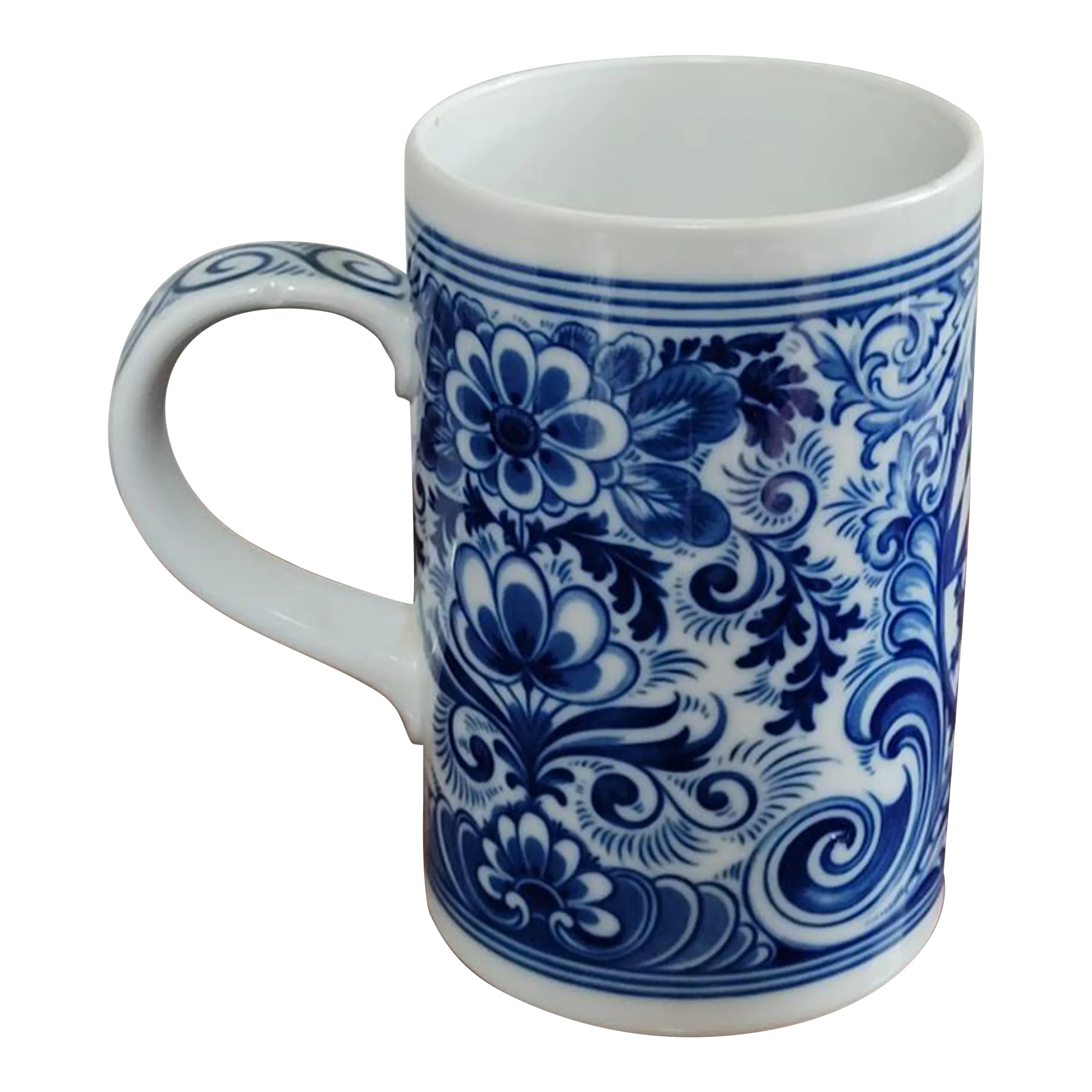1970s German Cobalt Blue and White Mug by Kaiser | Chairish