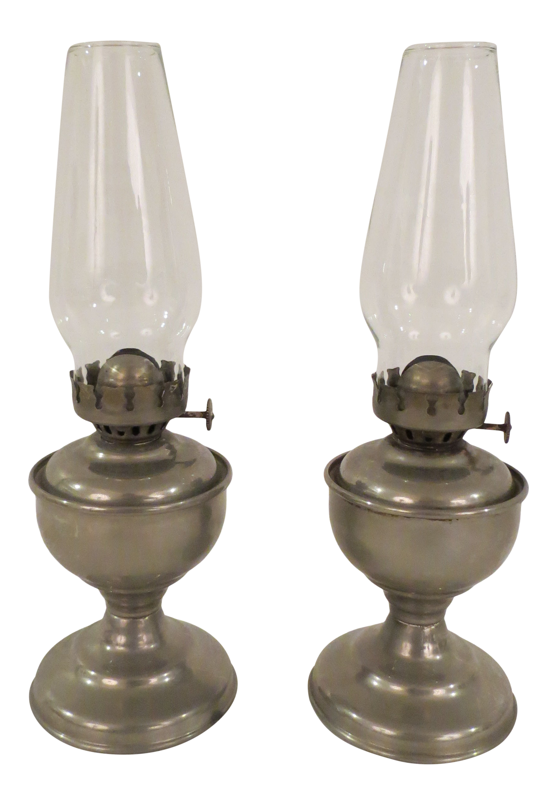 Concord Hurricane Oil Lamp, Solid Authentic Pewter | Made in the USA