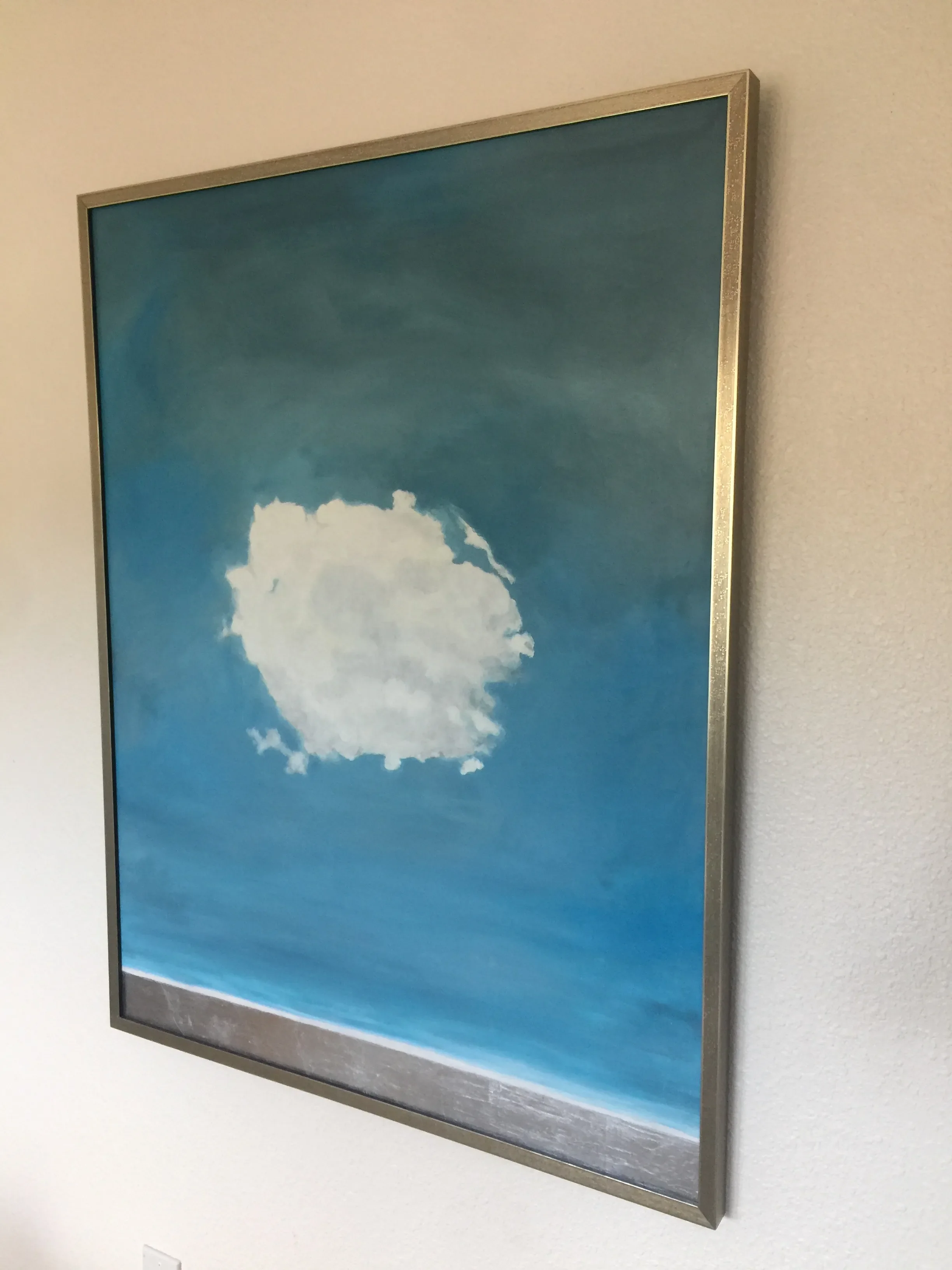 【S12号】good blue(portrait_s) oil painting Abstract Ocean Painting Large Coastal Wall Art Blue Seascape