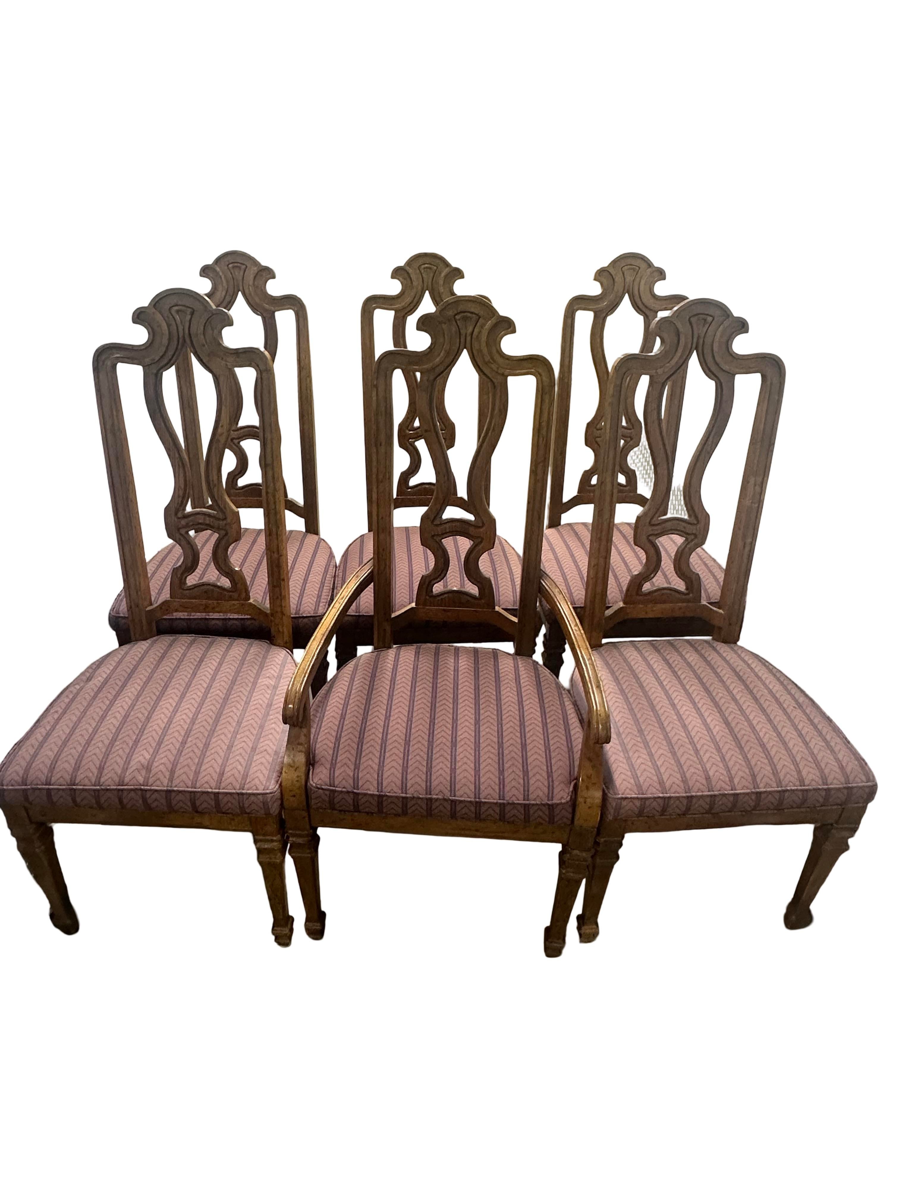 Drexel Heritage French Provincial / Louis XV Style Dining Chairs