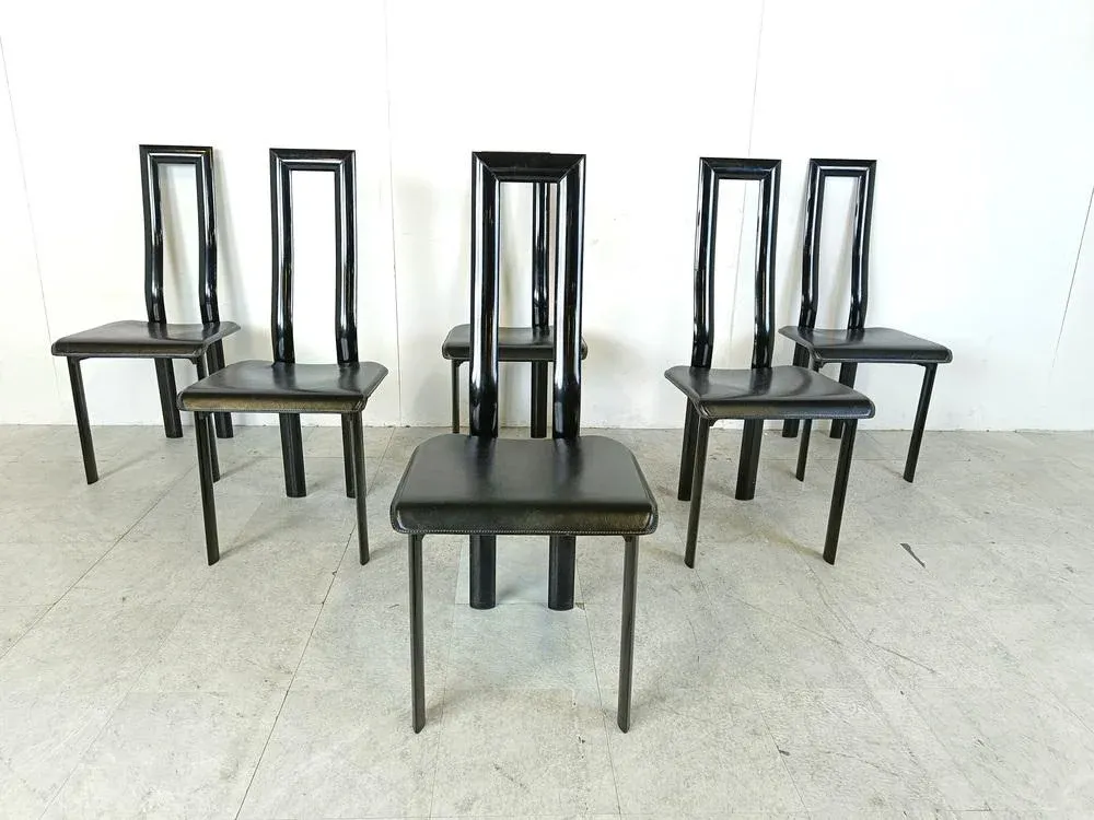 Italian Model Regia Dining Chairs by Antonello Mosca for Ycami