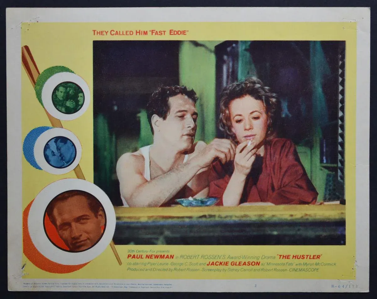 The Hustler Original American Lobby Card of the Movie, USA, 1961