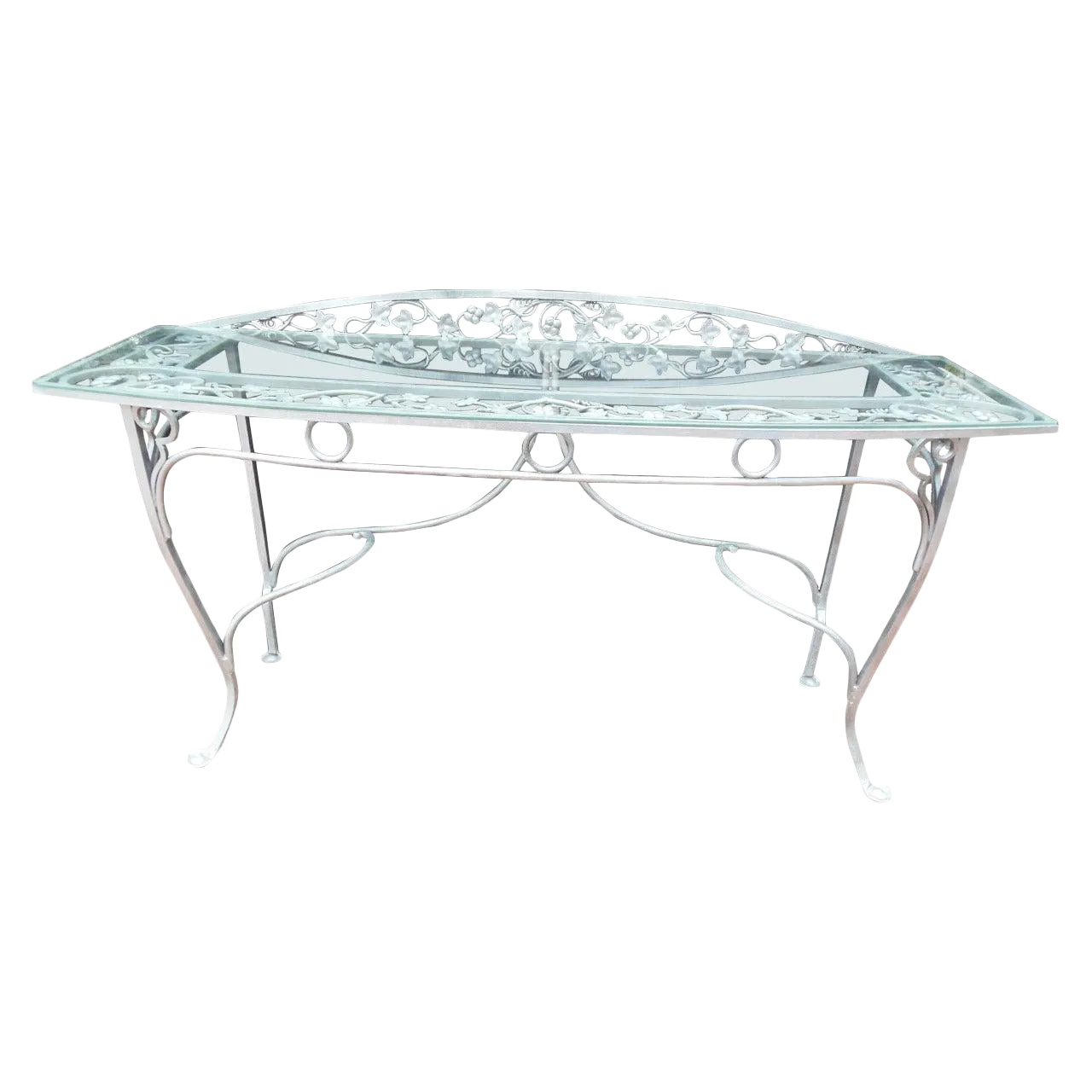 Vintage Salterini Style Wrought Iron Console Table Chairish