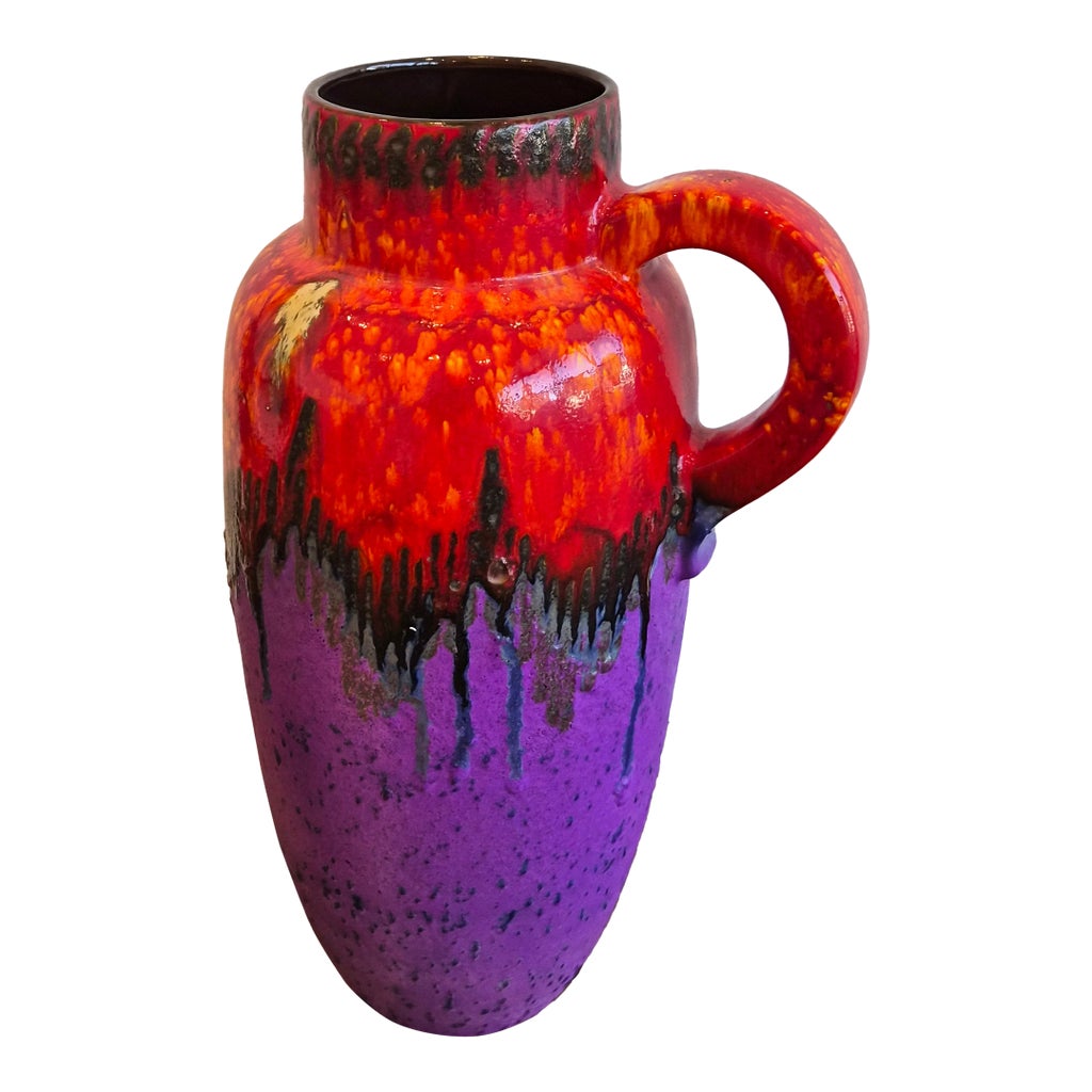 1970s Scheurich Keramik 'Fat Lava' Vase | Chairish