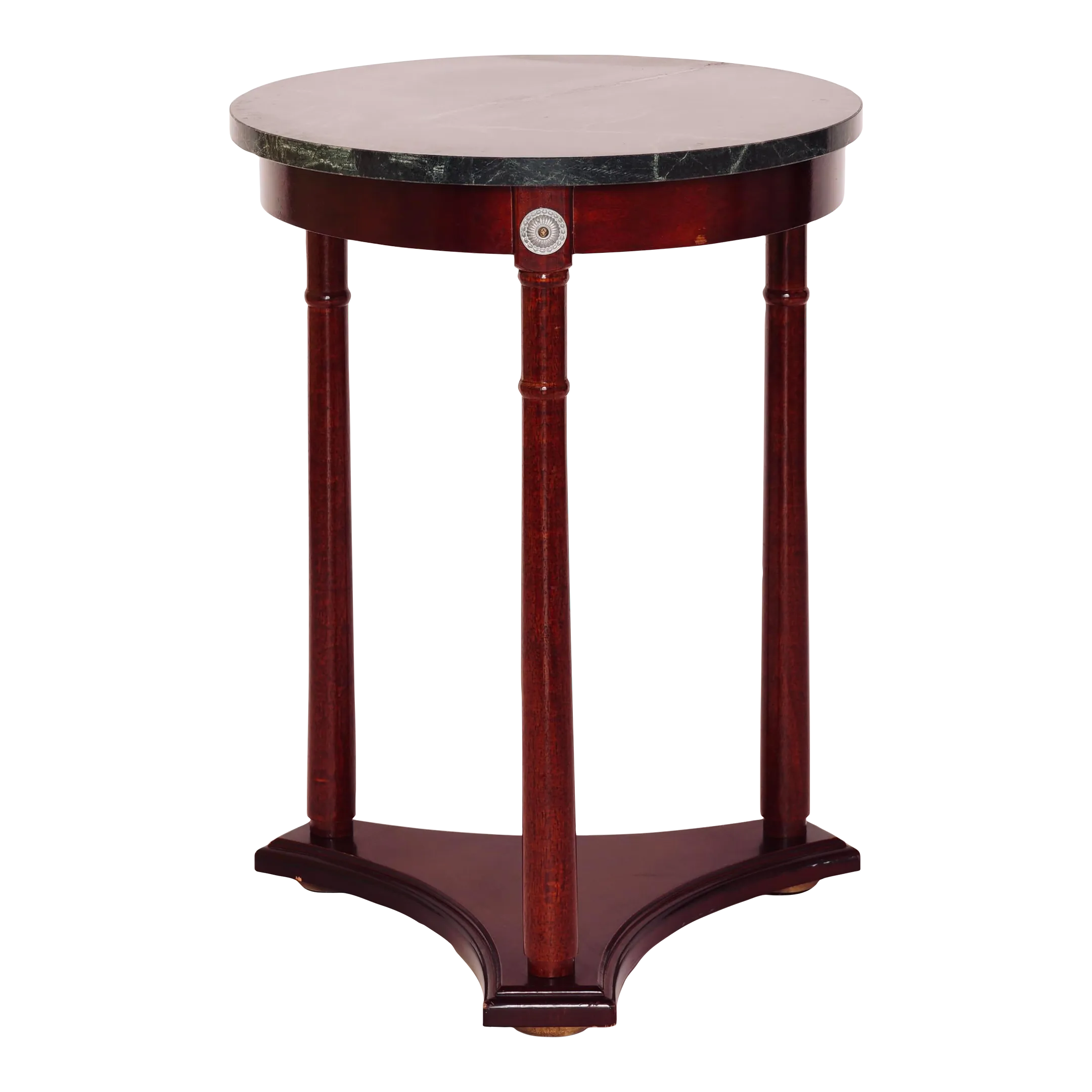 Mid 20th Century Regency Style Marble Pedestal Side Table Chairish