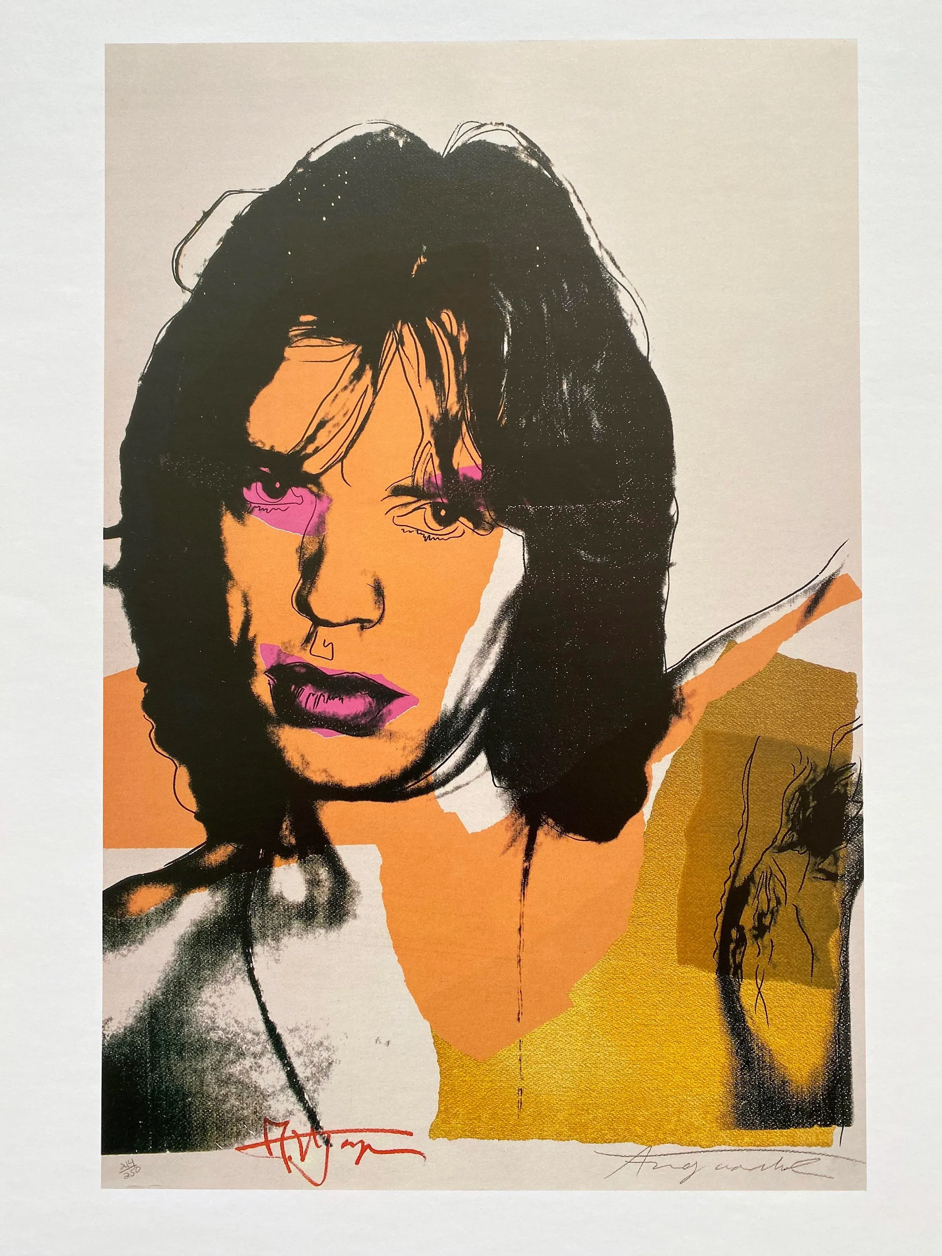Andy Warhol Estate Vintage 1989 Pop Art Lithograph Print
