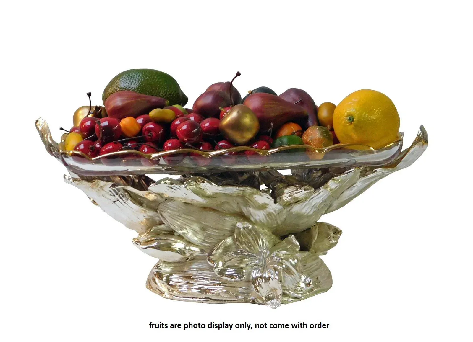 ★Vtg★Fruit Bowl Fiberglass & Glass Fruit Bowl | Chairish