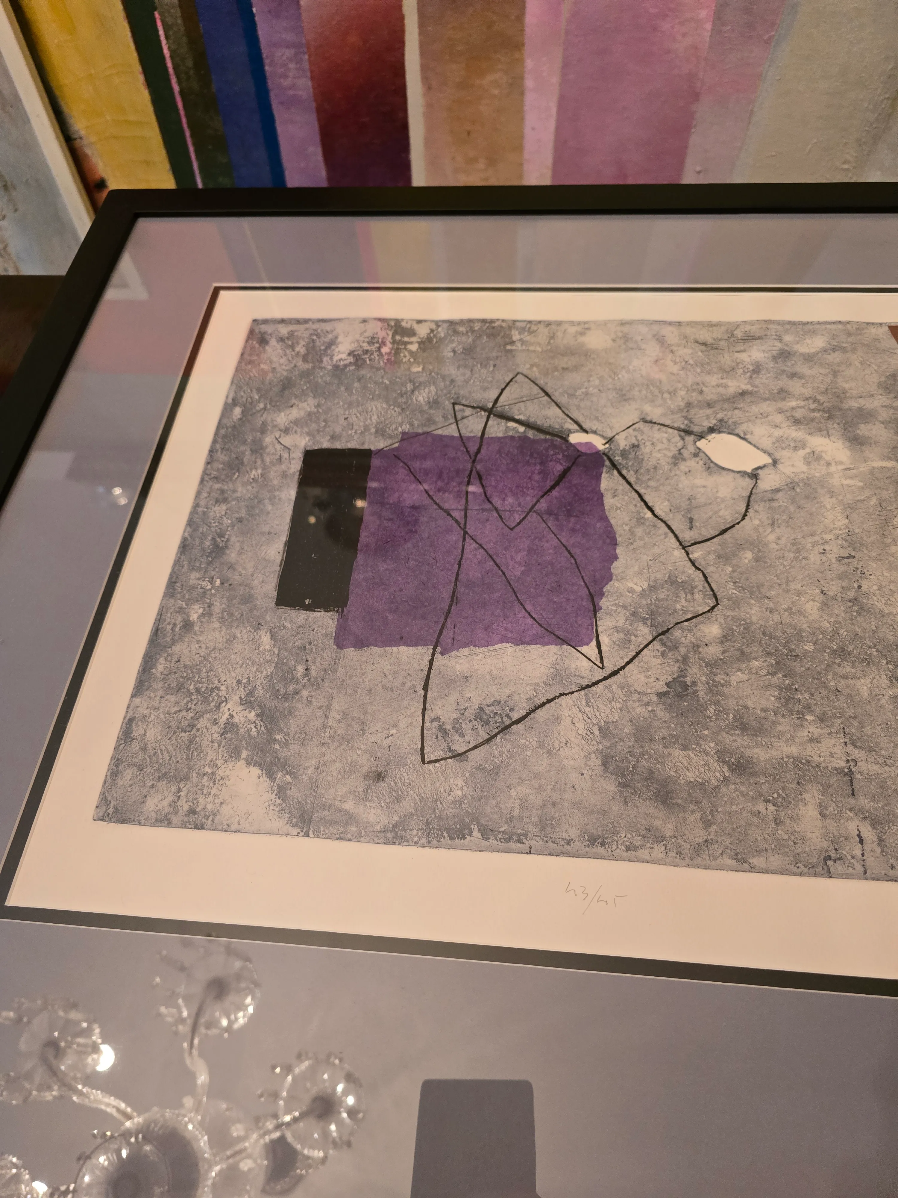 1990s Modernist Signed Limited Edition Lithograph