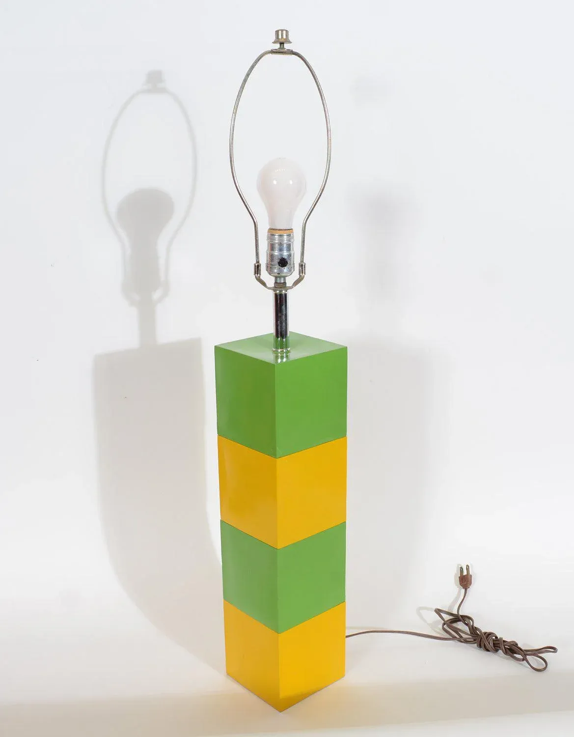Yellow Green Mid-Century Modern Table Lamp
