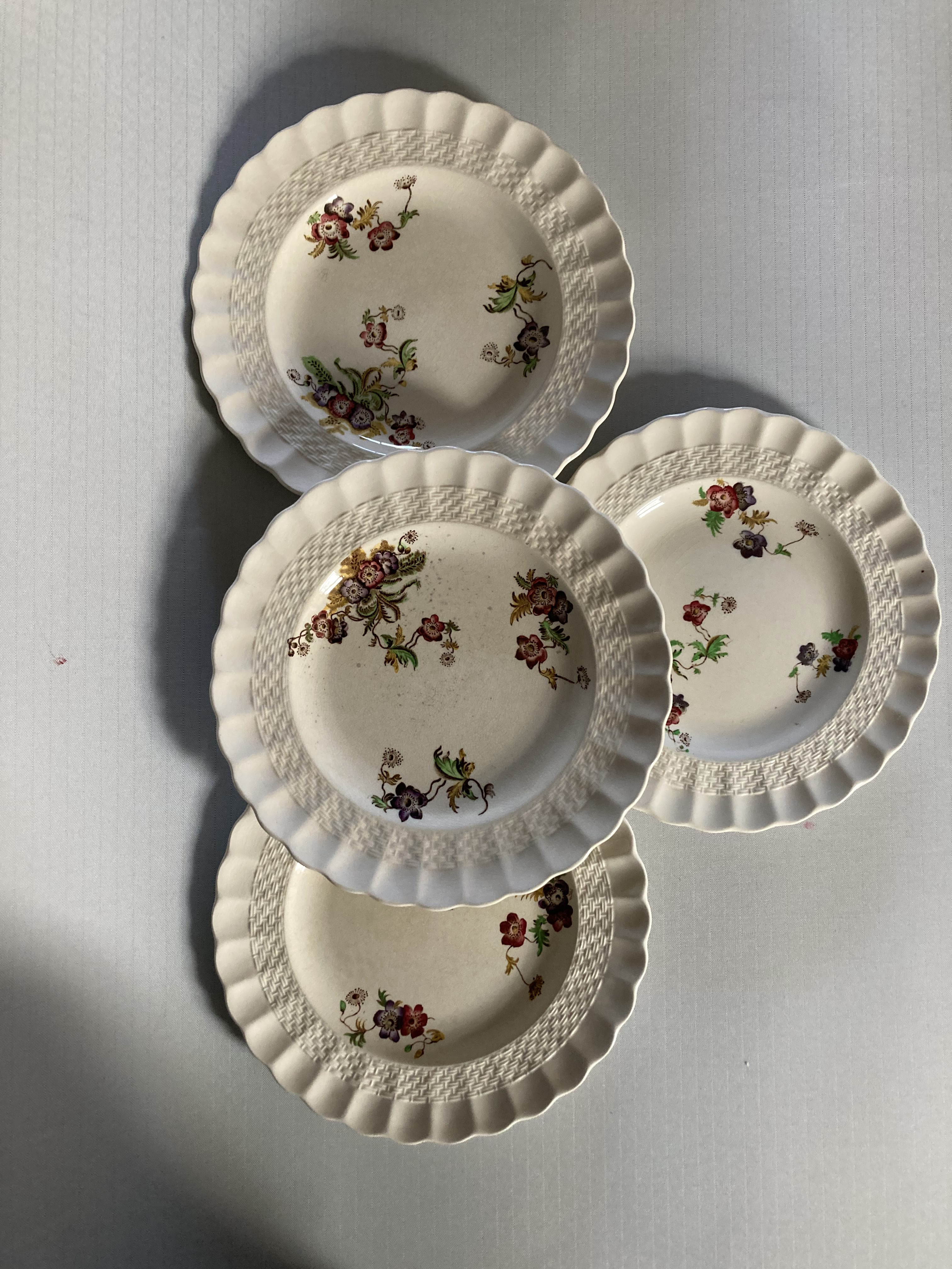 Vintage Copeland Spode Wicker Lane Pattern England Plated S