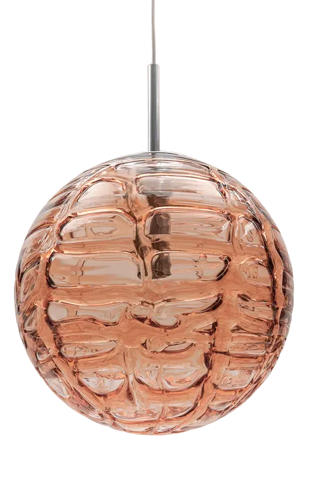 Large Pink Murano Glass Ball Pendant Lamp from Doria Leuchten